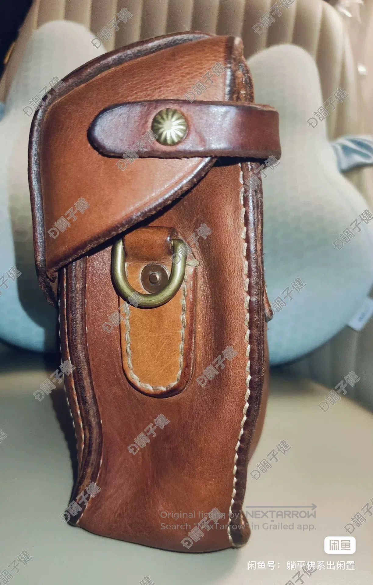Other Handcrafted Horse Leather French Schoolbag. Size ONE SIZE - 8 Thumbnail