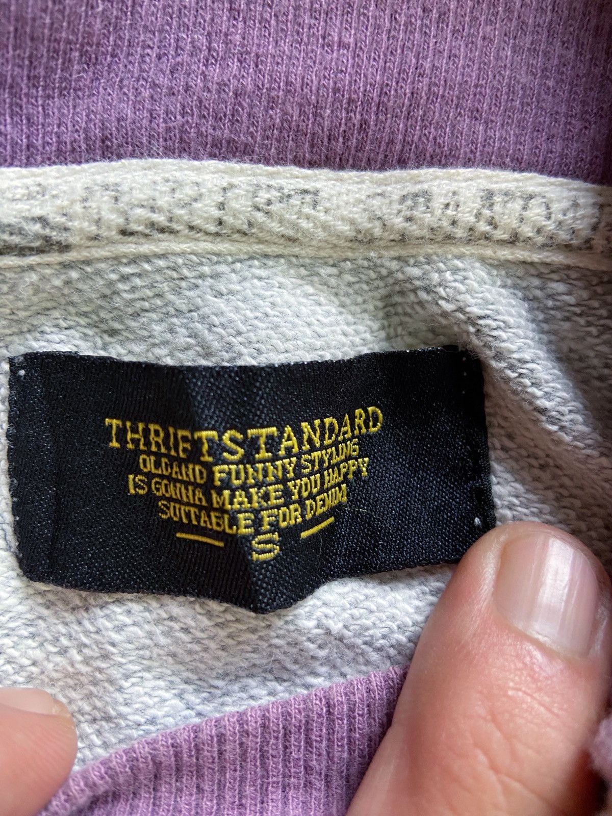 Japanese Brand THRIFT STANDARD OLDAND FUNNY STYLING COLOUR BLOCK HOODIE Size US M / EU 48-50 / 2 - 10 Thumbnail