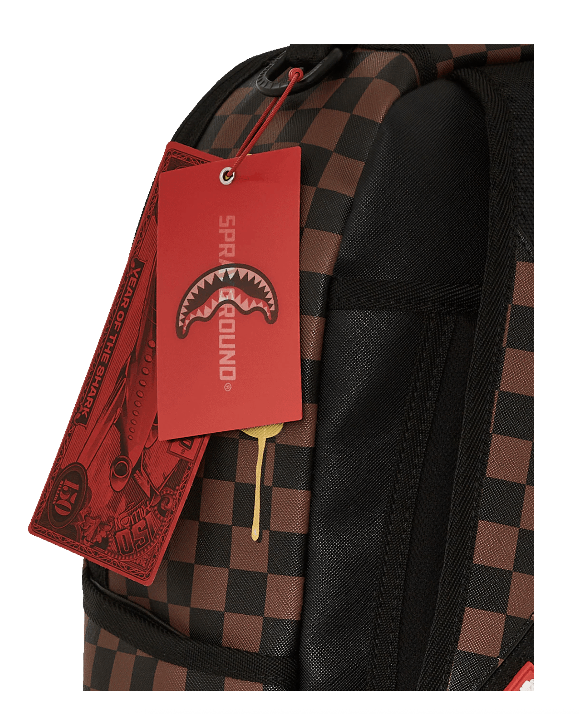 Sprayground Sprayground Richie Rich Paint The Shark Gold Backpack Size ONE SIZE - 2 Thumbnail