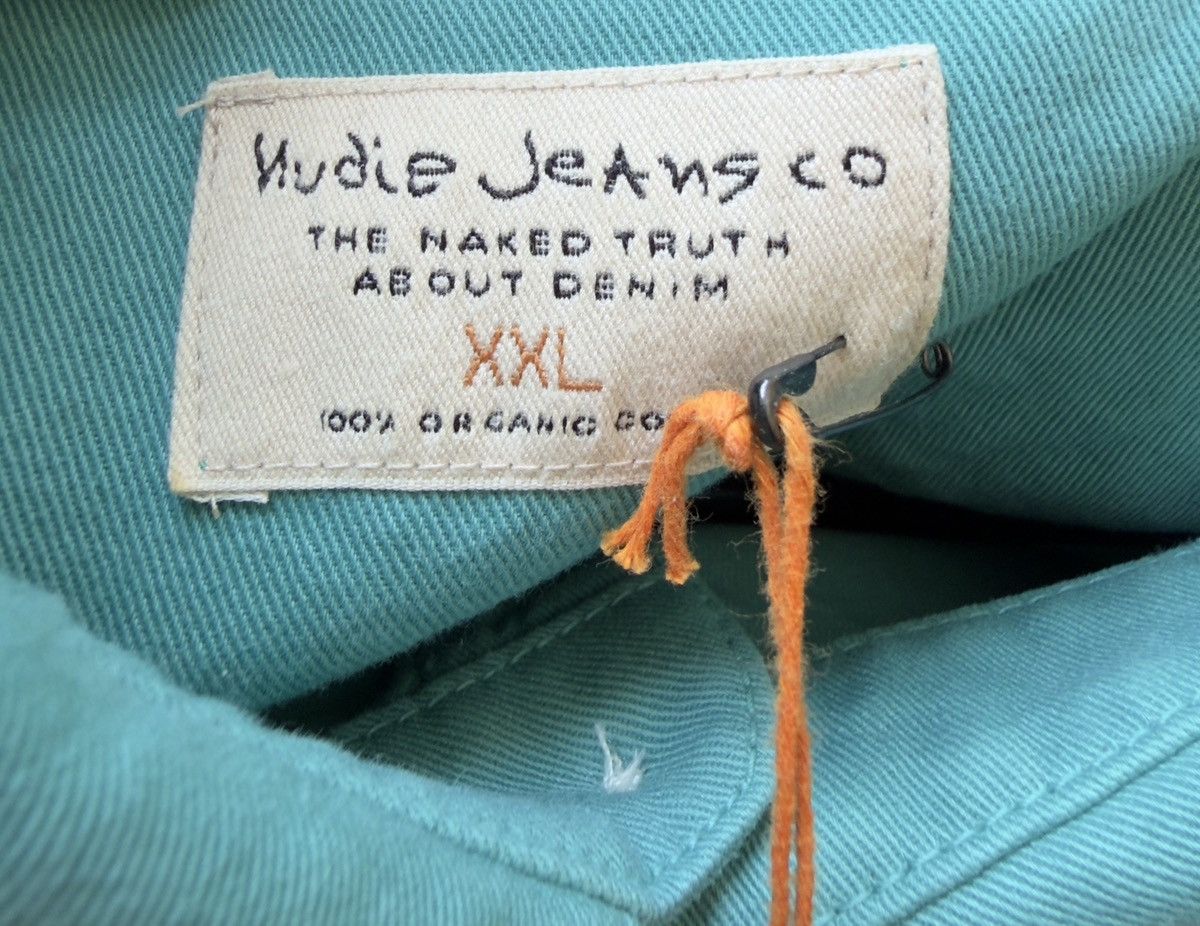 Nudie Jeans Nudie Jeans Turquoise Button-Up Size US XXL / EU 58 / 5 - 3 Thumbnail