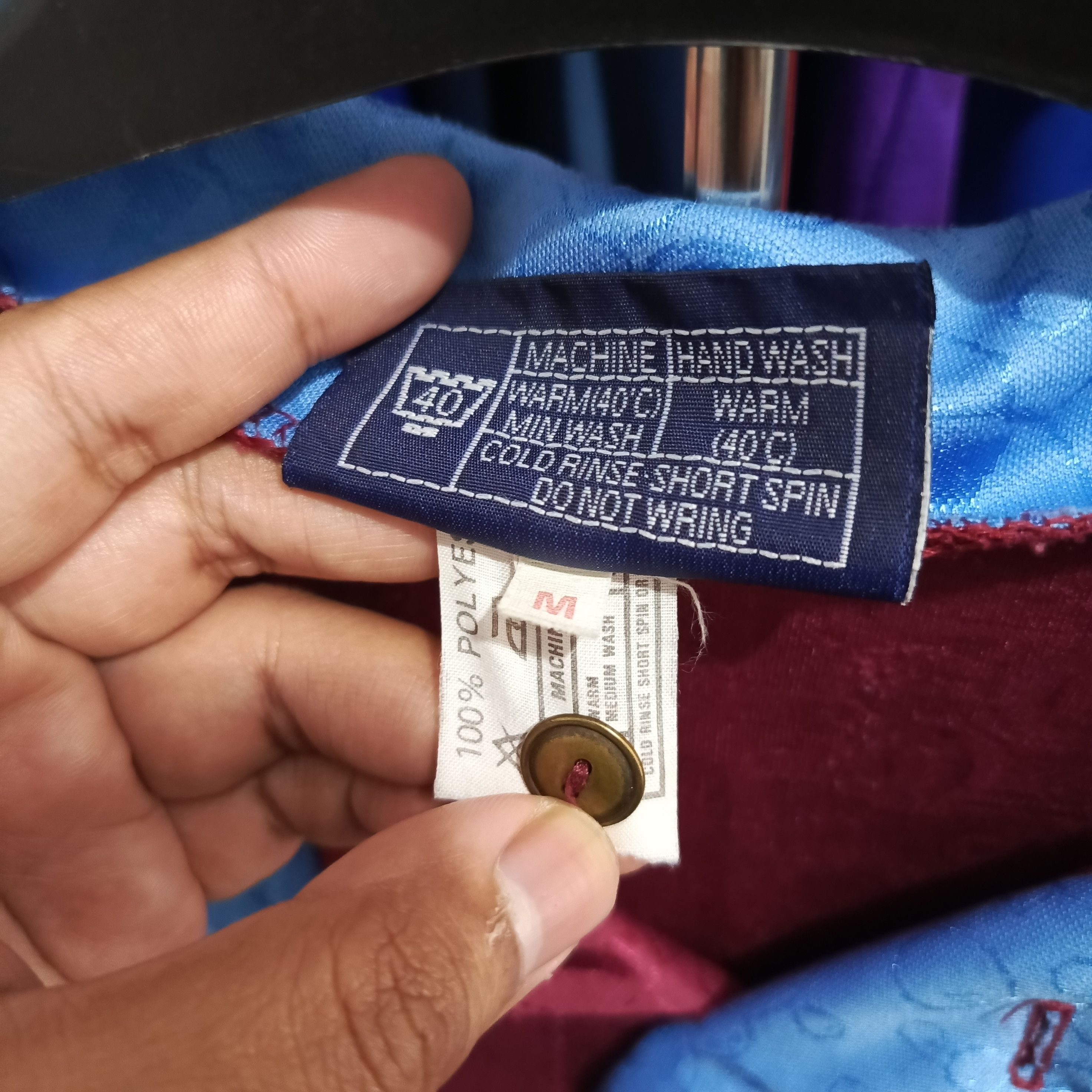 PONY × Vintage Westham 1995/1997 Centenary Home Shirt Size US M / EU 48-50 / 2 - 5 Thumbnail