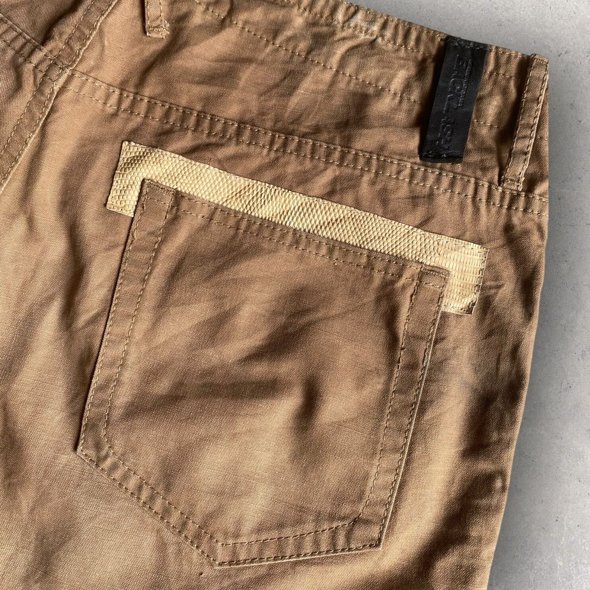 Isamu Katayama Backlash Lizard Patch Bootcut Pants Size US 34 / EU 50 - 4 Thumbnail