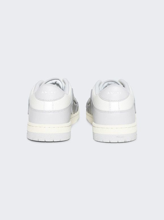Amiri oc11z0325 Skelton Low Top Sneakers in White/Light Blue Size US 8 / EU 41 - 4 Thumbnail