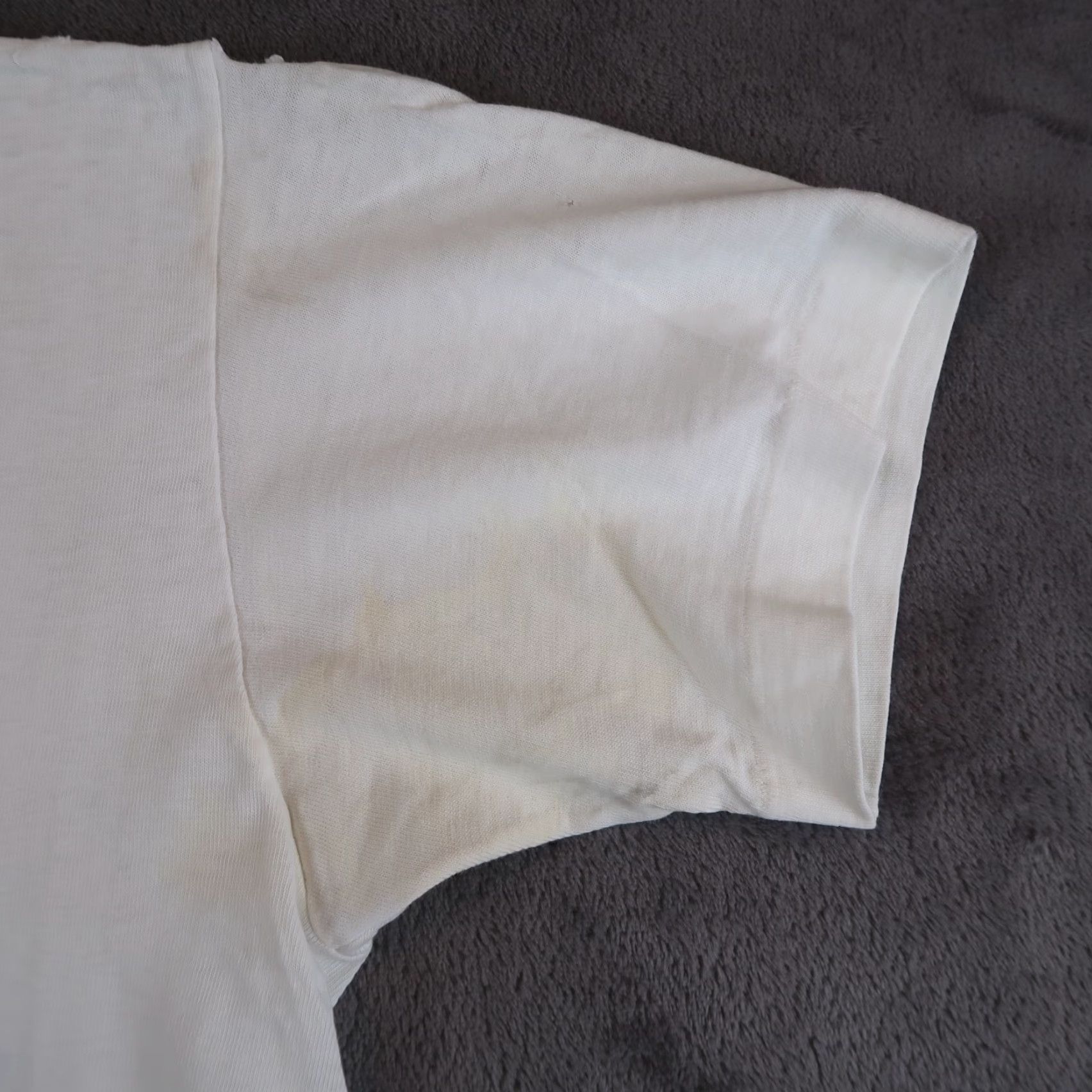 Vintage VINTAGE TownCraft T-Shirt Shirt Men S White 1960s USA Distressed Thrashed 60s Retro England Far West Theme Mens Size US S / EU 44-46 / 1 - 6 Thumbnail