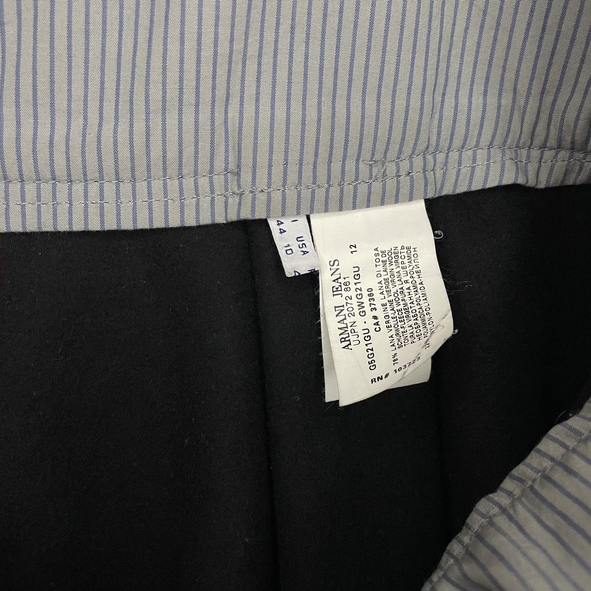 Armani × Emporio Armani × Giorgio Armani Armani Jeans Wool Skirt Size 30" / US 8 / IT 44 - 5 Thumbnail