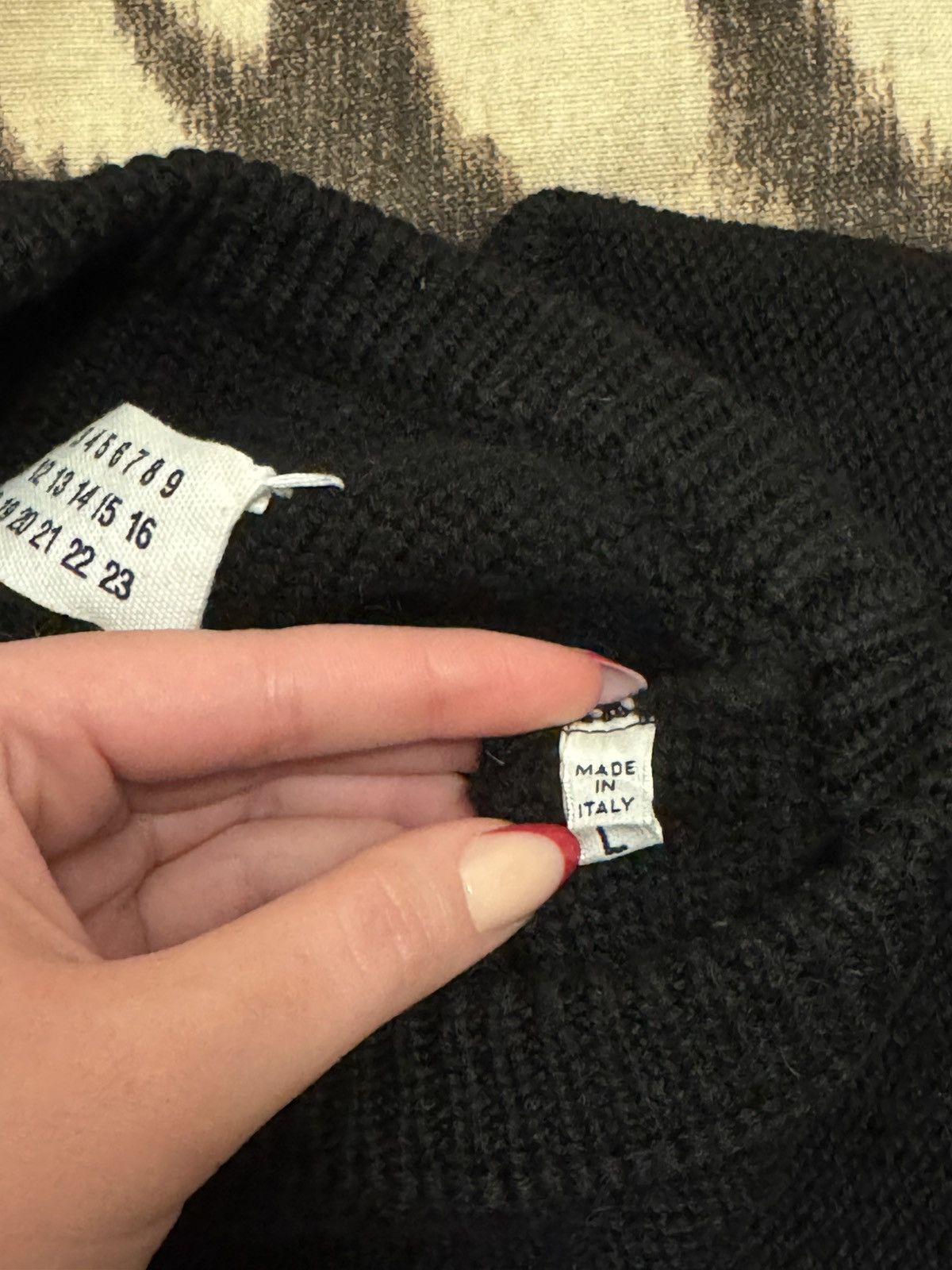 Maison Margiela Maison Margiela Inside Out Checkered Wool Sweater Size US M / EU 48-50 / 2 - 6 Thumbnail