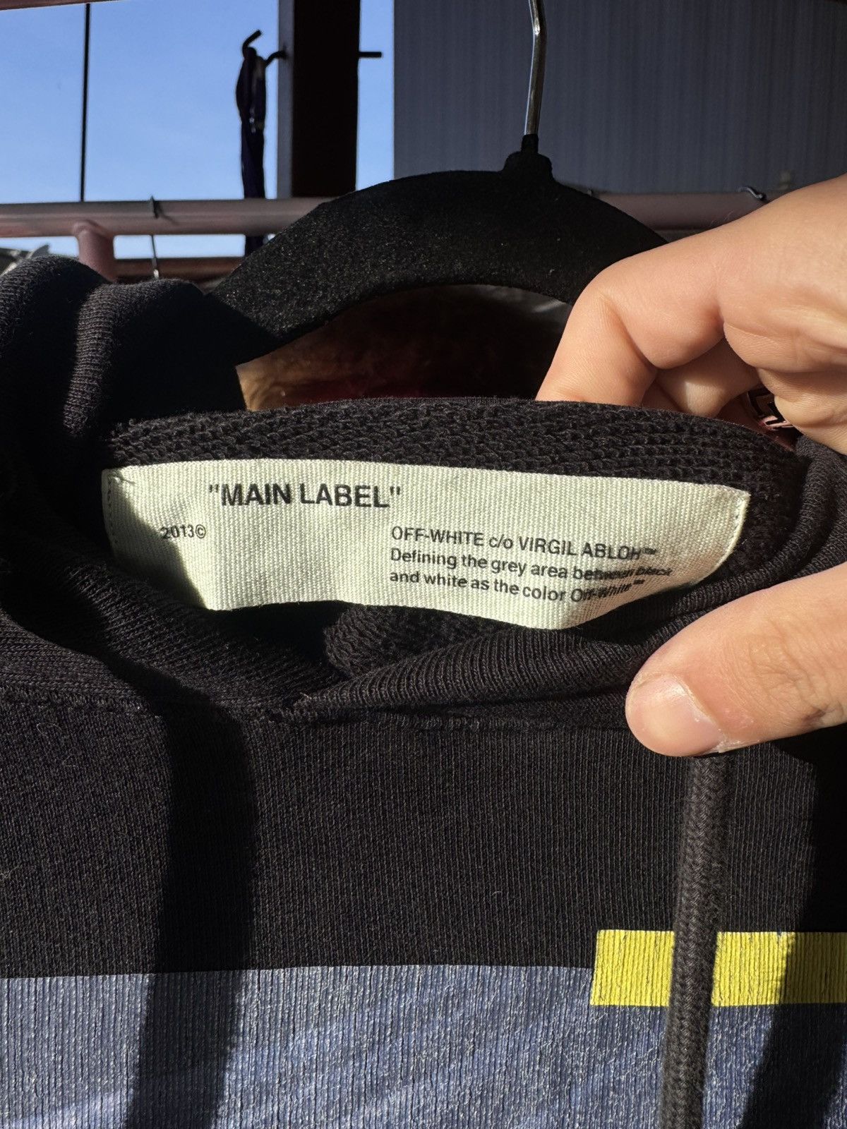 Off-White OFF WHITE DIAGONAL HOODIE “SEEING THINGS” Size US XS / EU 42 / 0 - 8 Thumbnail