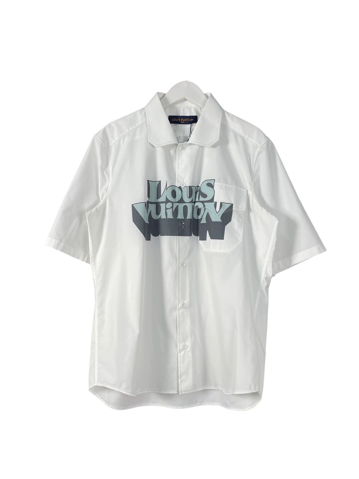 Louis Vuitton Louis Vuitton Logo Print Short Sleeve Shirt XS Size US XS / EU 42 / 0 - 1 Thumbnail