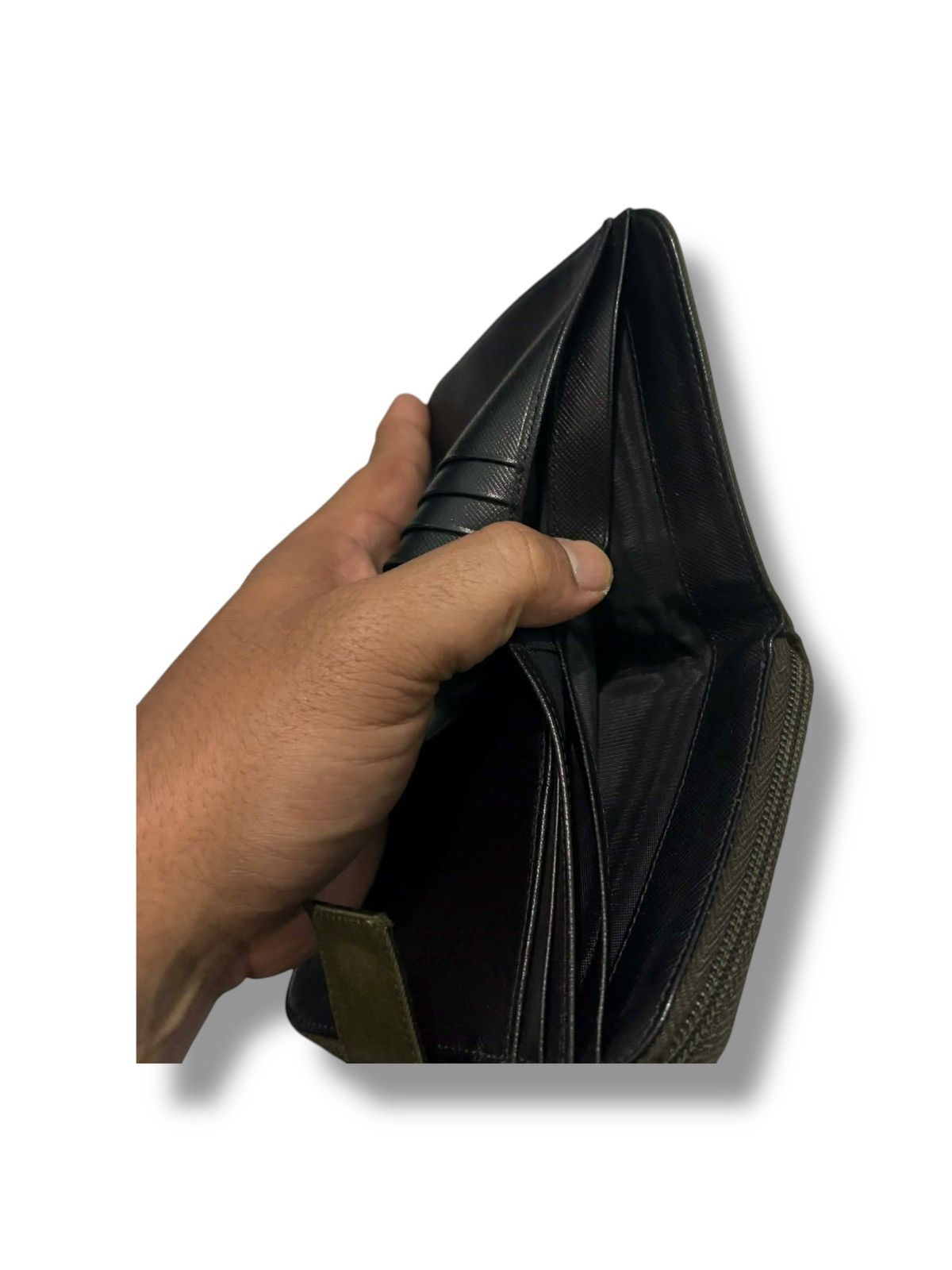 Prada Prada Olive Nylon Zip Wallet Size ONE SIZE - 5 Thumbnail