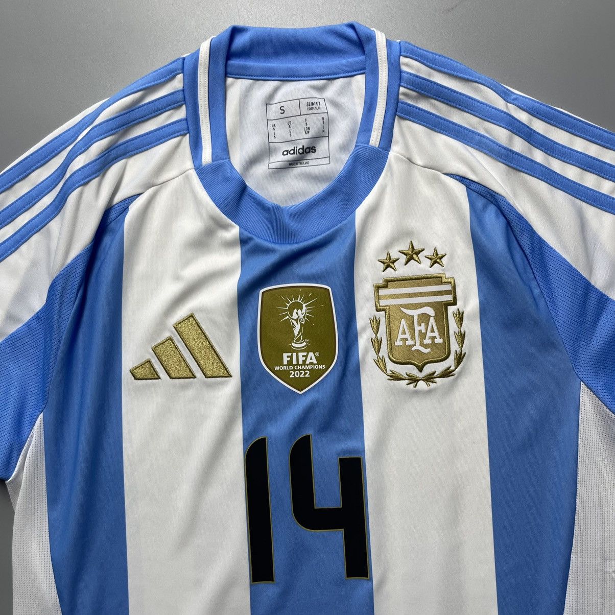 Adidas ARGENTINA ADIDAS 2024 FOOTBALL HOME JERSEY #14 MAC ALLISTER Size US S / EU 44-46 / 1 - 4 Thumbnail