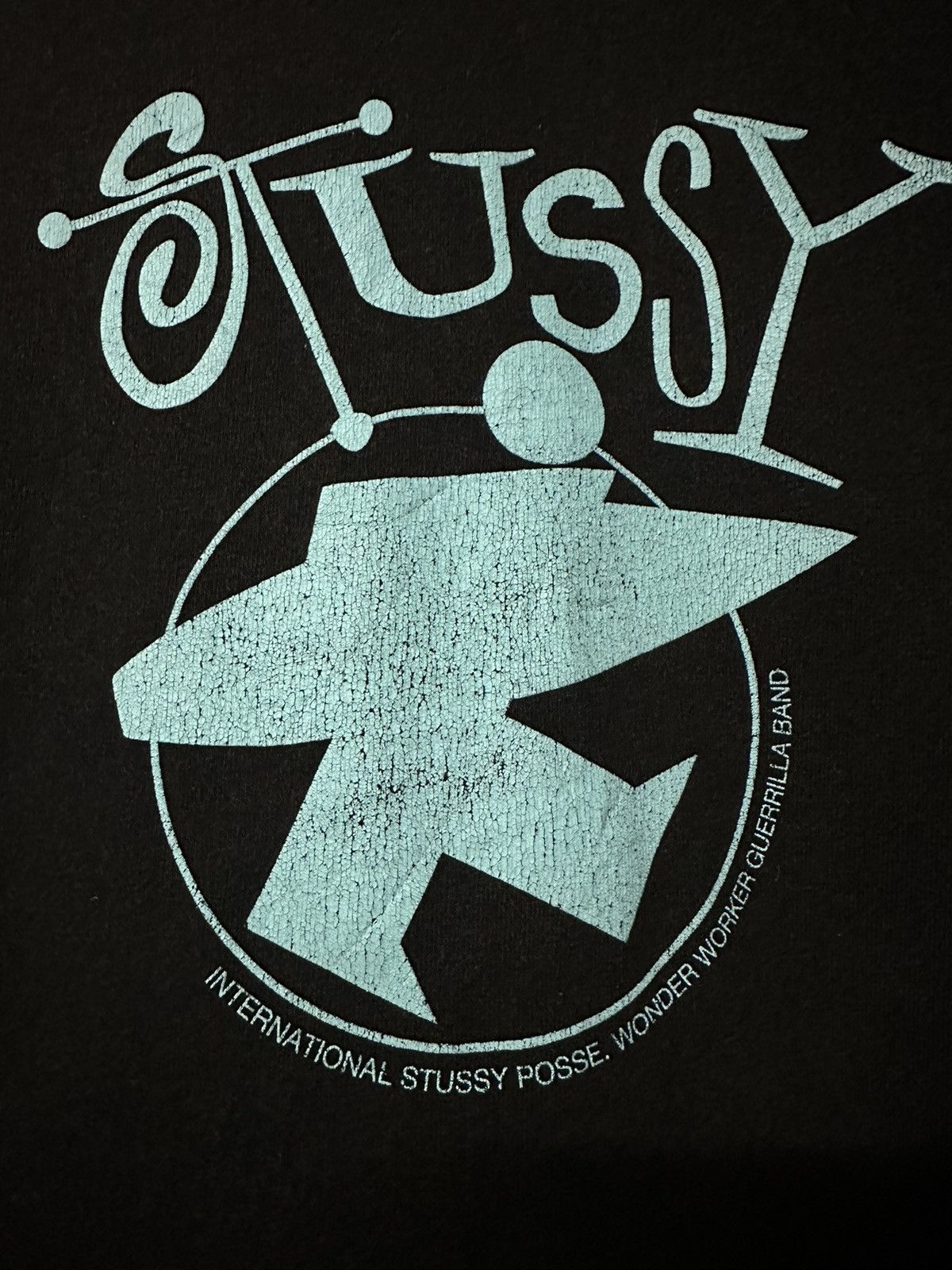 Stussy × Vintage Stussy International Posse Sun Faded Tee Size US L / EU 52-54 / 3 - 6 Thumbnail