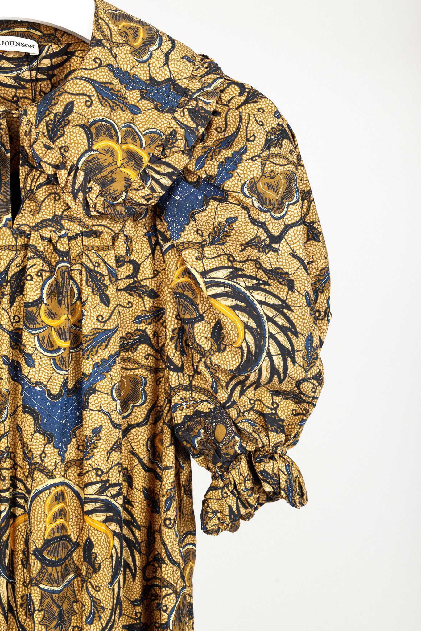 Ulla Johnson Ulla Johnson Fall'21 Rosalind Batik Print Puff Sleeve Maxi Size S / US 4 / IT 40 - 5 Thumbnail