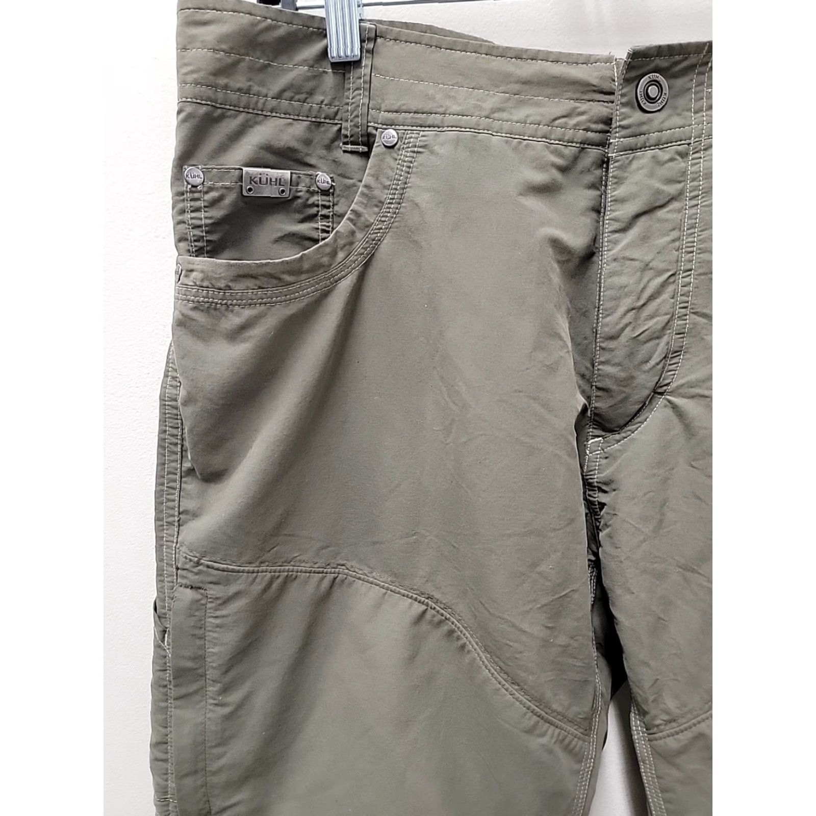 Vintage KUHL Liberator Convertible Pants Stealth Zip Off System Mens 36x32 Nylon Green Cargo Size 36x32 Size US 36 / EU 52 - 2 Thumbnail