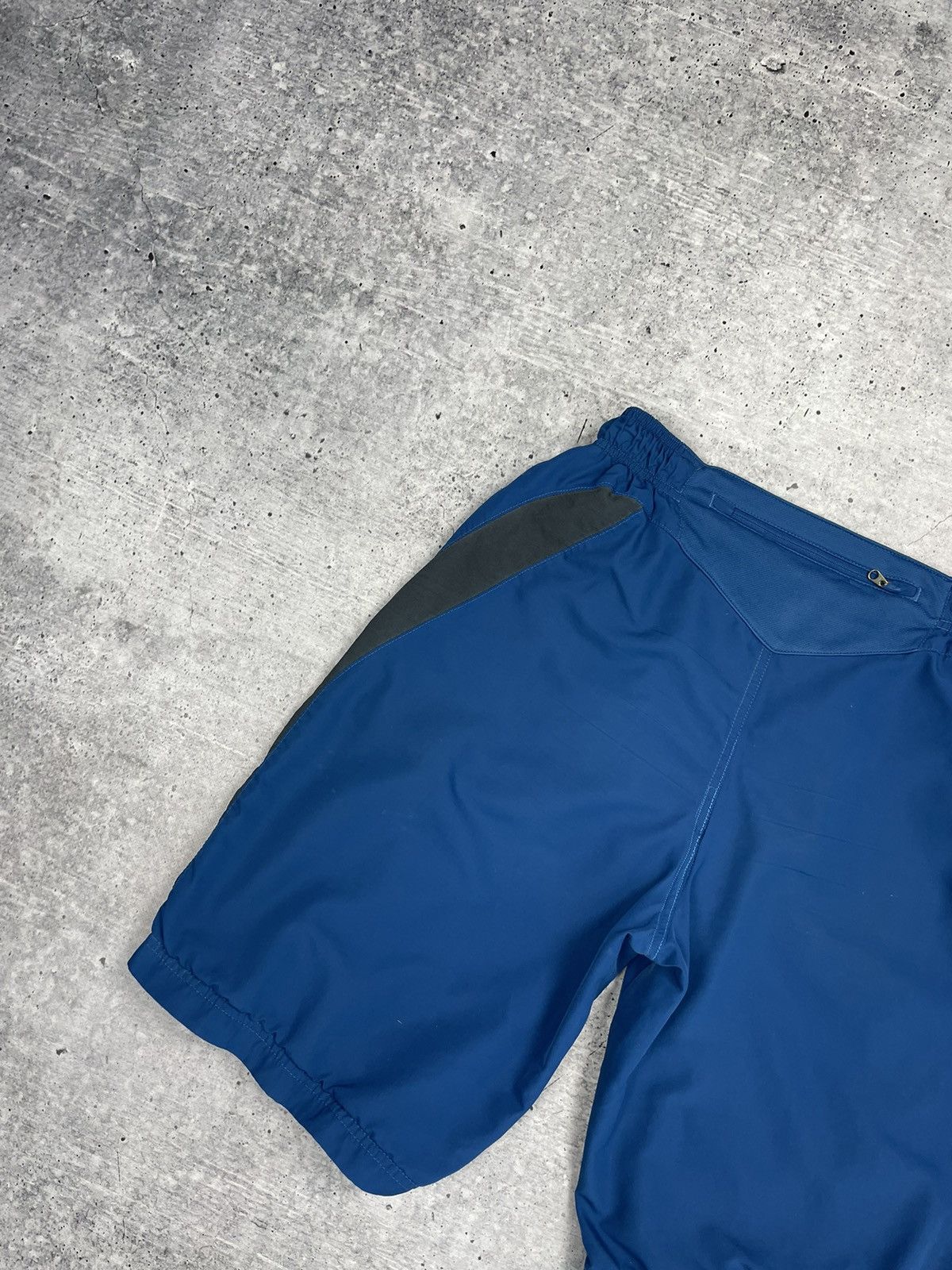 Nike Vintage Nike 90’s Y2K Style Big Logo Drill Blue Shorts Size US 30 / EU 46 - 15 Thumbnail