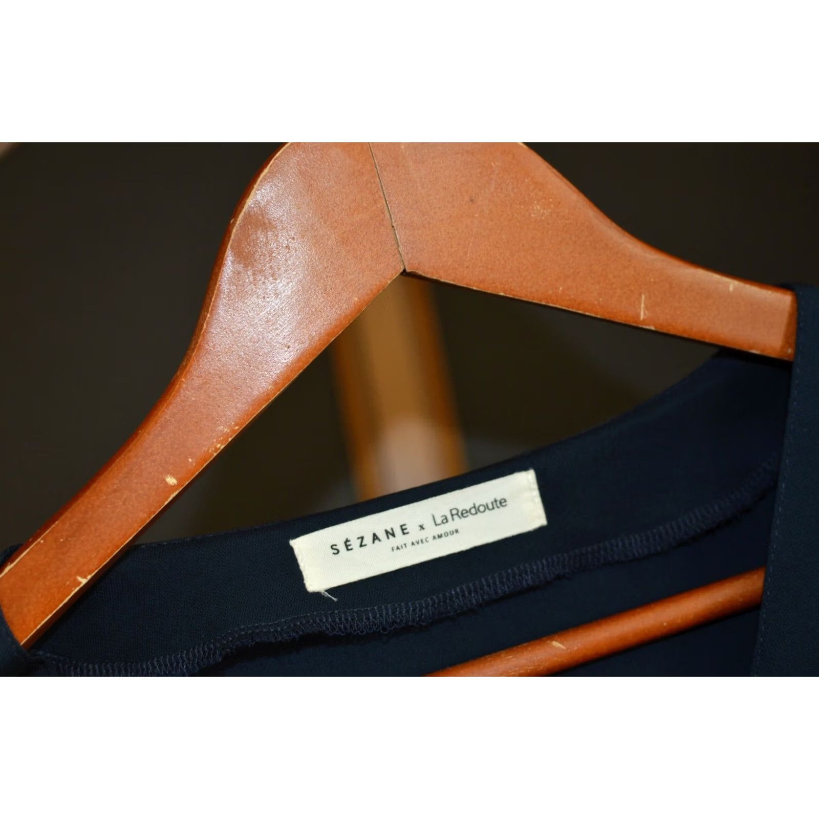 Vintage Wmns Sezane x La Redoute Viscose Jumpsuit Made in Romania Size 40 Blue Size 27" / US 4 / IT 40 - 3 Thumbnail