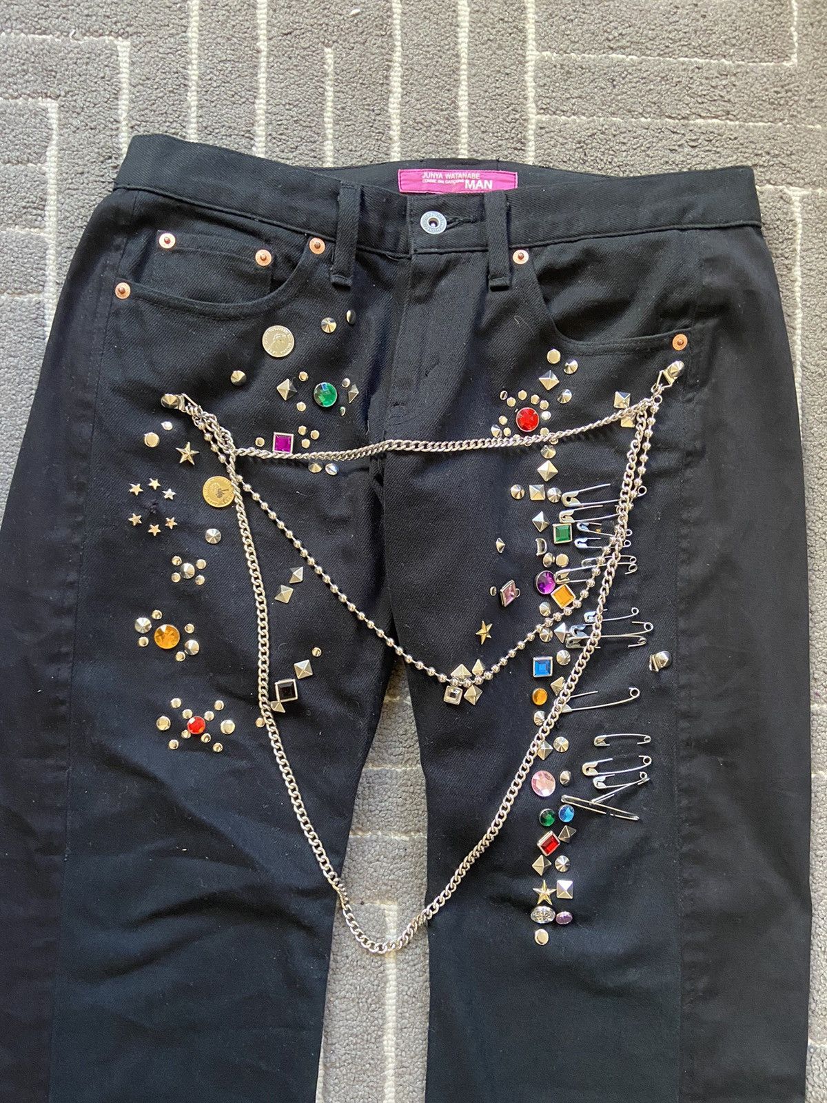 Junya Watanabe AD02 Junya Watanabe Studded Pants Size US 30 / EU 46 - 3 Thumbnail