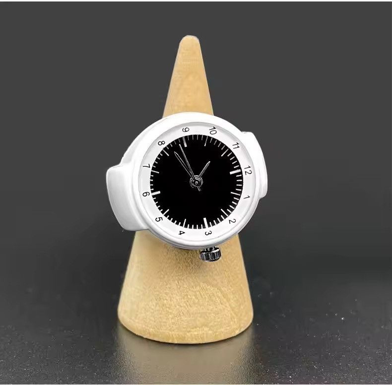 VIBE 💍 Vintage Style Ring Watch | Oval Face Analog Size ONE SIZE - 1 Thumbnail
