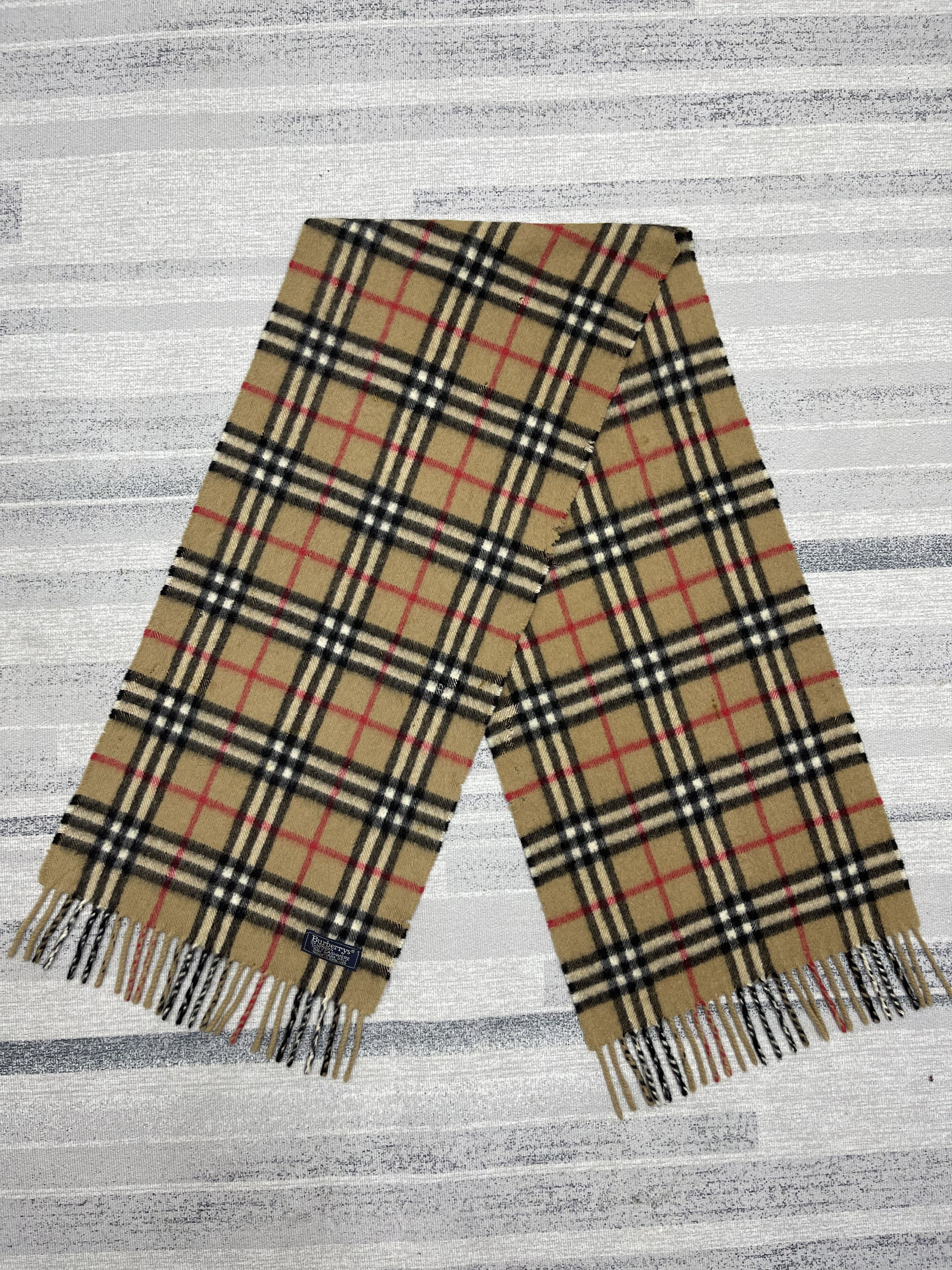 Burberry Vintage Burberrys Nova Checkered Muffler Scarf - 6230 Size ONE SIZE - 4 Thumbnail