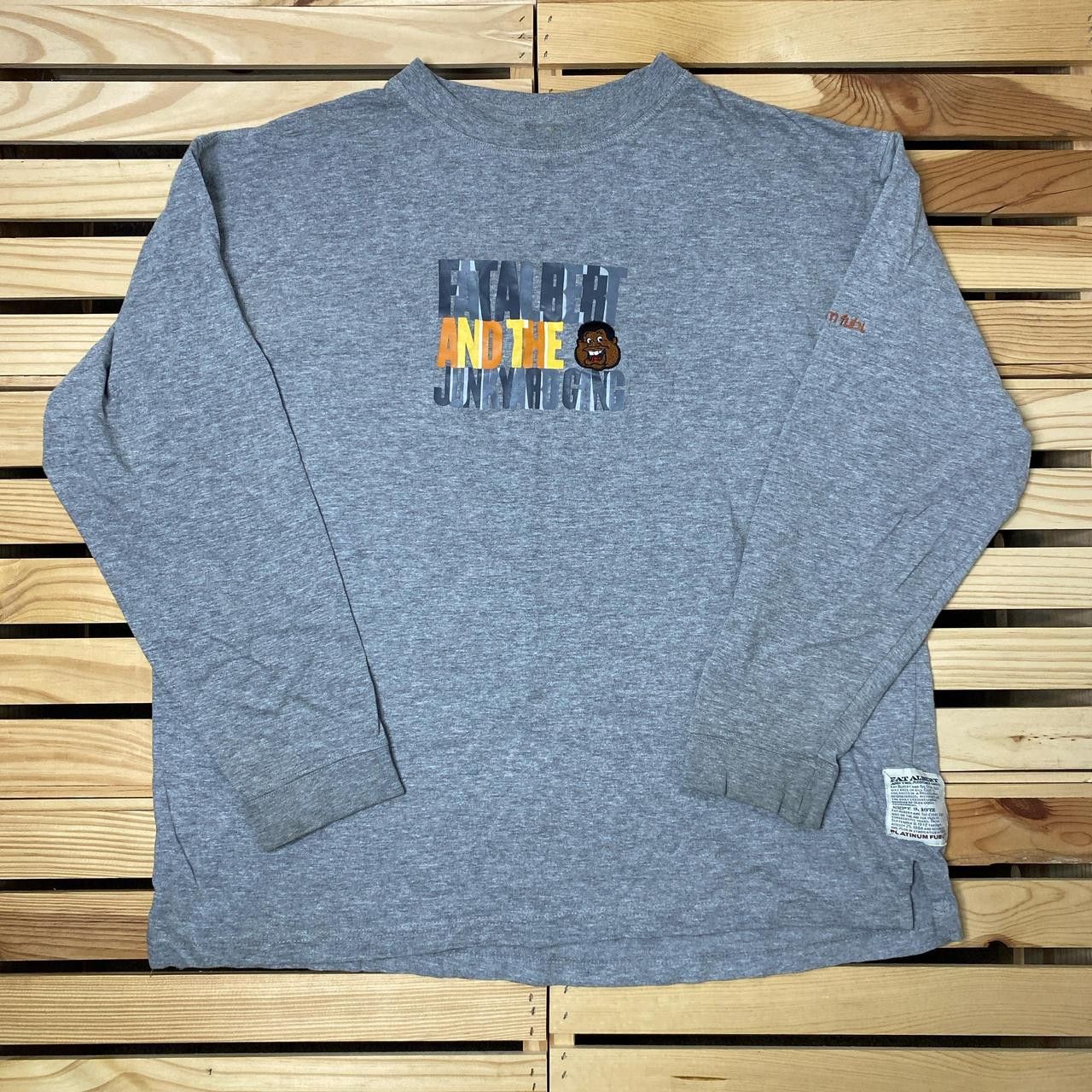 Fubu Vintage Platinum FUBU Gray Fat Albert Tee Size Medium Size US M / EU 48-50 / 2 - 1 Thumbnail