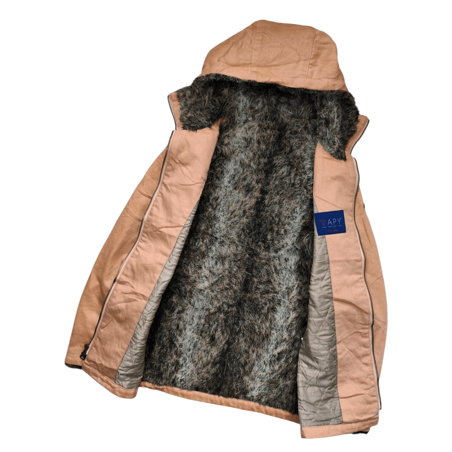 Bape BAPY by BAPE Fur Inner Canvas Hoodie Jacket Size M / US 6-8 / IT 42-44 - 6 Thumbnail