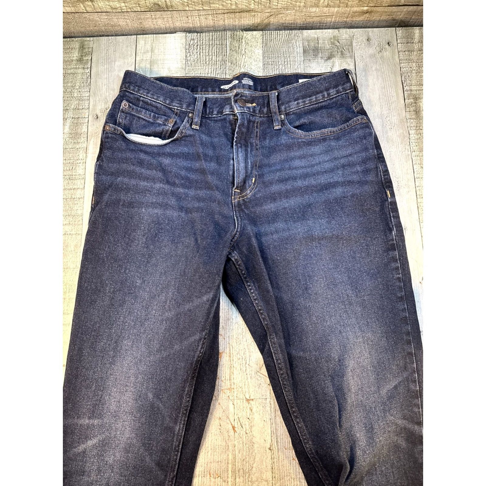 Old Navy VINTAGE Men’s Old Navy Jeans Athletic Built-In Flex 32 X 32 Blue Straight Mens Size US 32 / EU 48 - 2 Thumbnail
