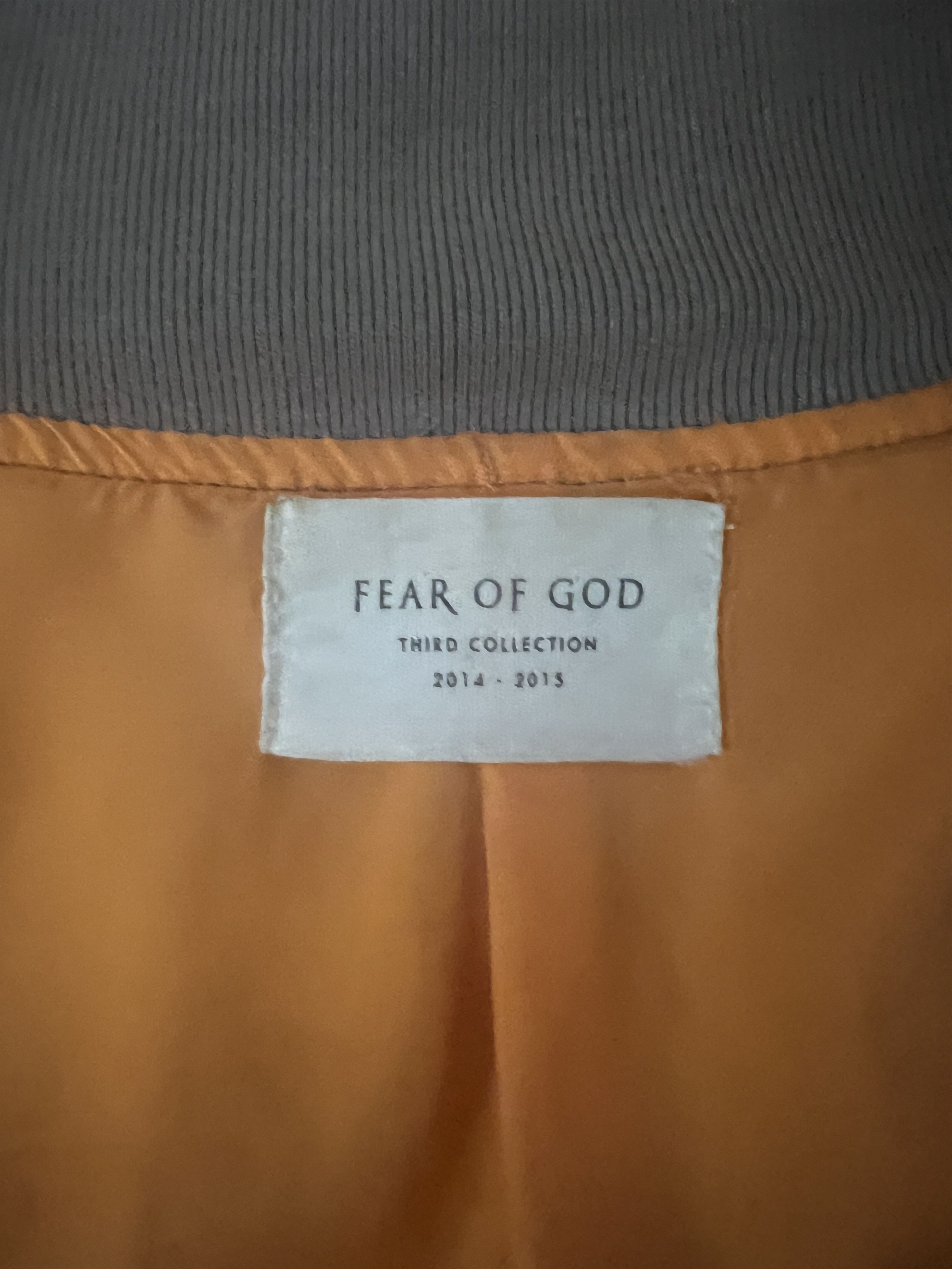 Fear of God Fear of God Grey Third Collection Bomber Size US S / EU 44-46 / 1 - 4 Thumbnail
