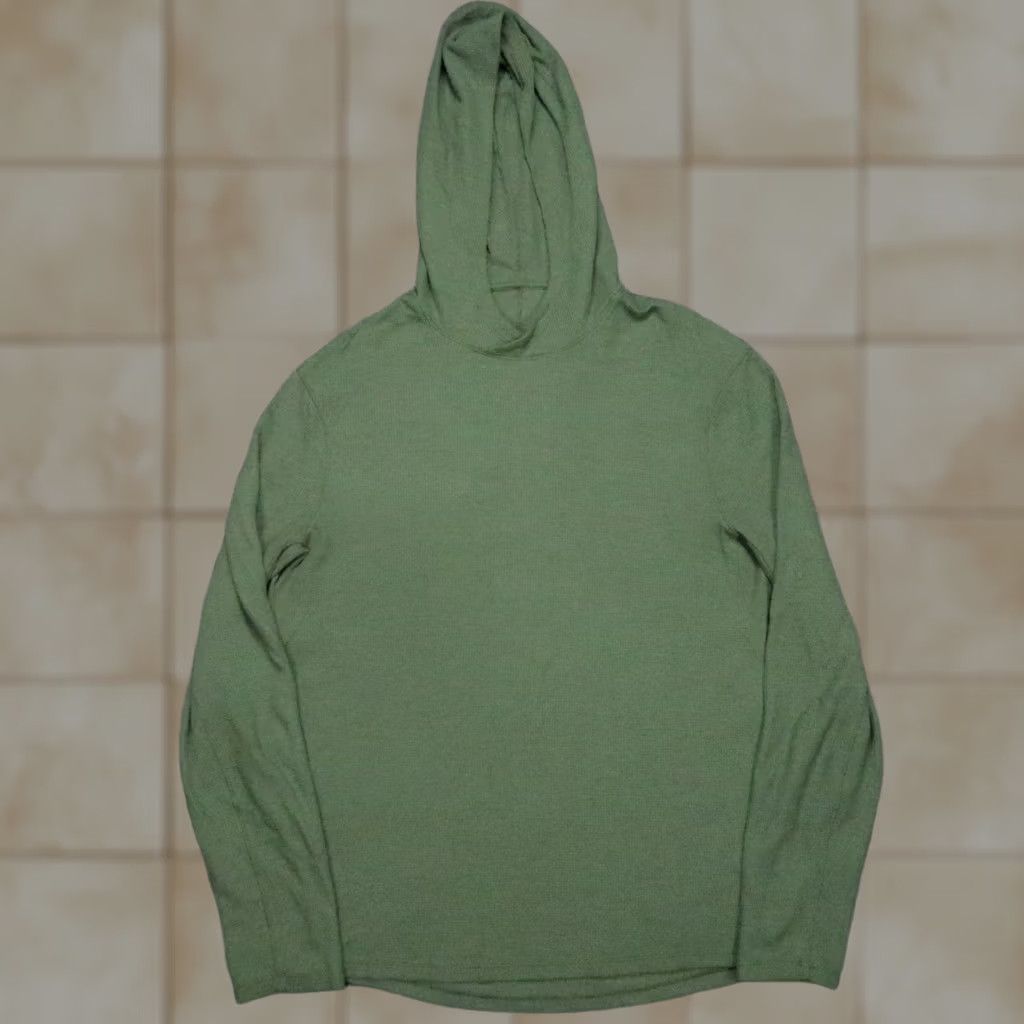 Lululemon Lululemon Hoodie Mens Medium Green Waffle Knit Pullover Long Sleeve Lightweight Shirt Size US M / EU 48-50 / 2 - 1 Thumbnail