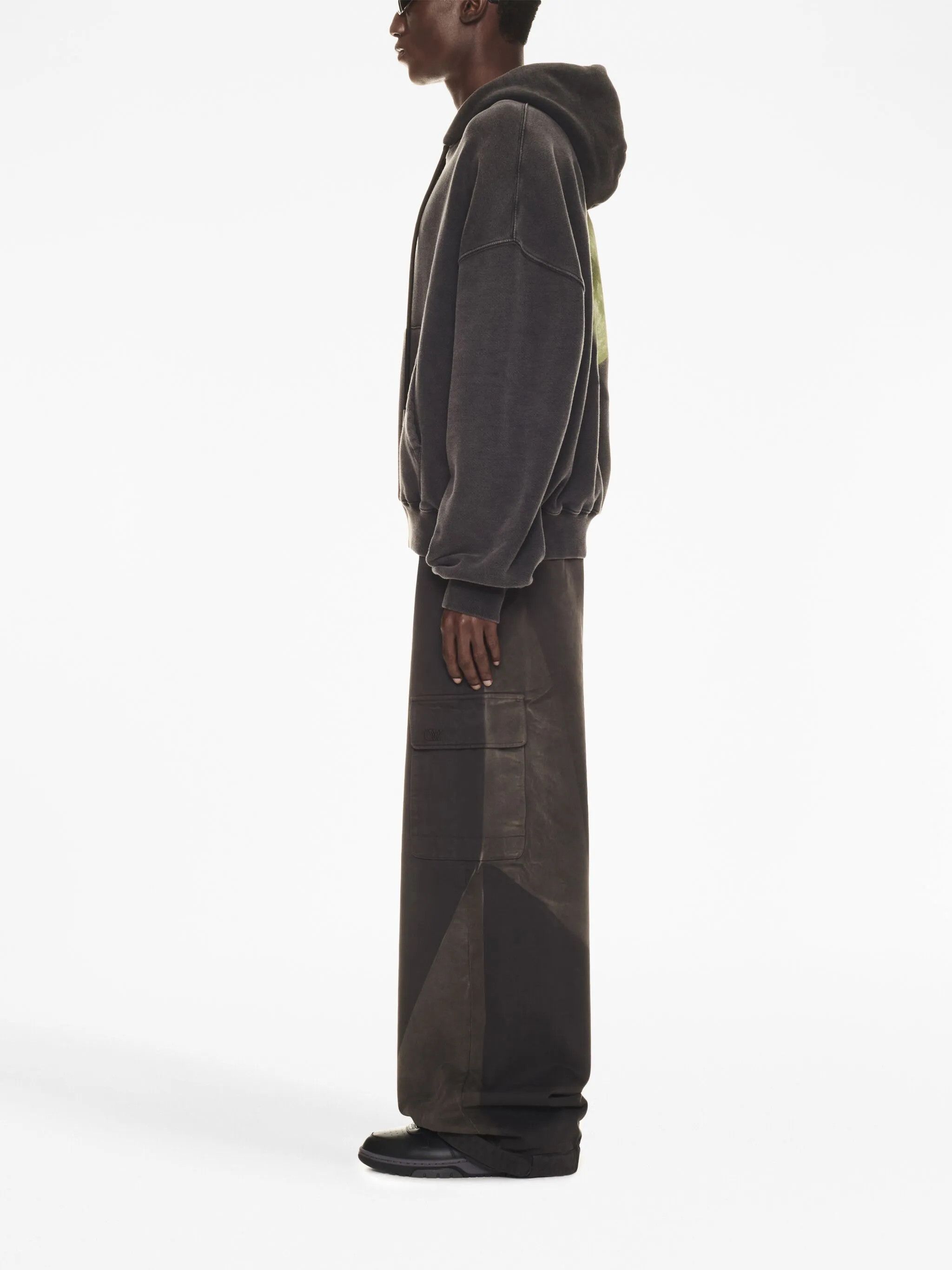 Off-White o1y0325 Hoodie in Lead Size US XXS / EU 40 - 2 Thumbnail