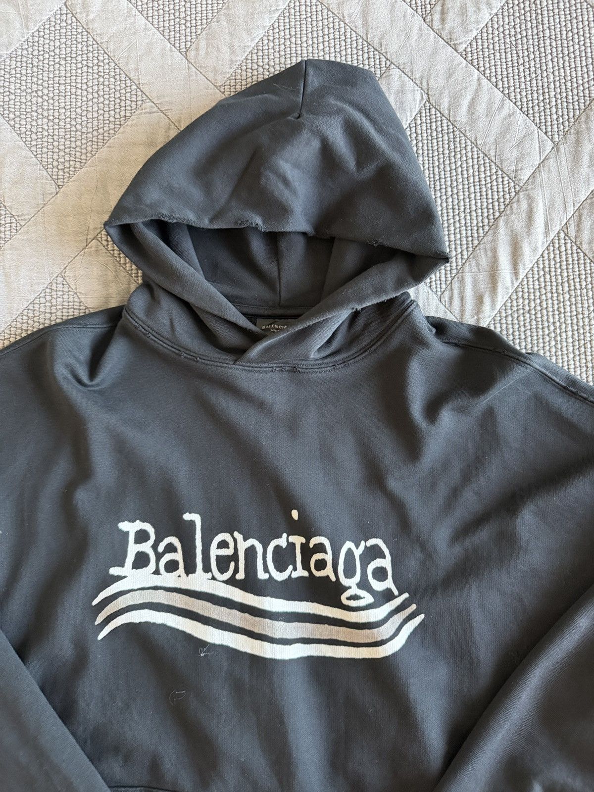 Balenciaga Balenciaga Stencil Hoodie Size US XL / EU 56 / 4 - 2 Thumbnail
