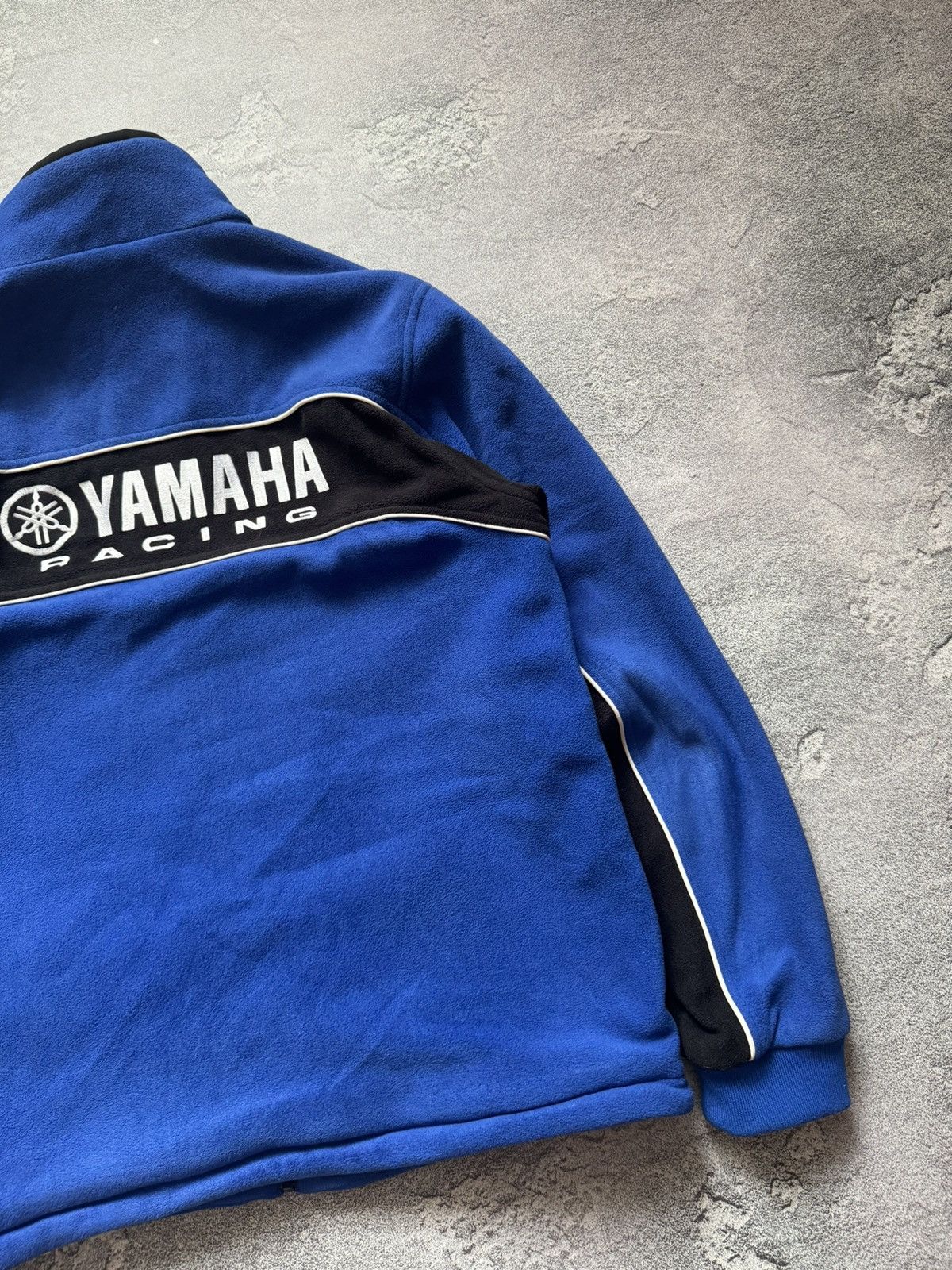 Vintage × Yamaha Yamaha L blue fleece jacket bomber zip big logo Size US L / EU 52-54 / 3 - 7 Thumbnail