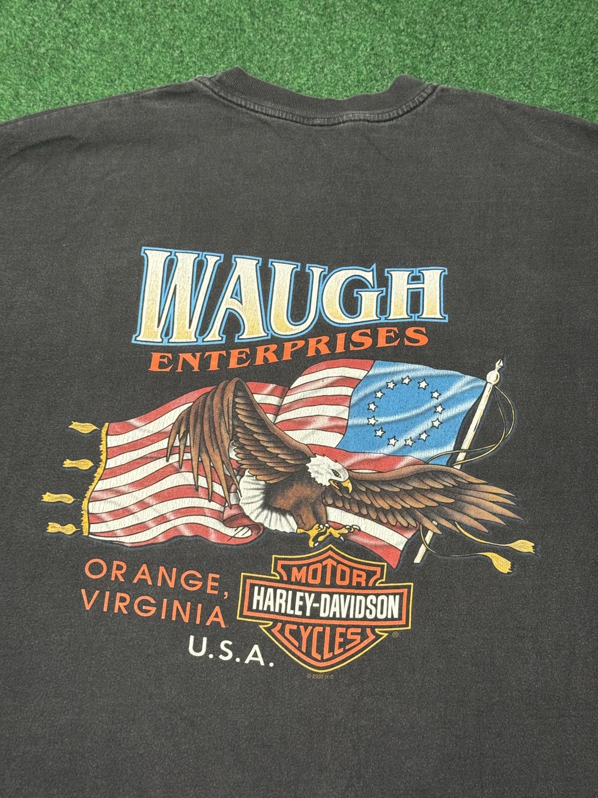 Harley Davidson Vintage 90s Harley Davidson Faded Biker Motorcycle T Shirt Size US XL / EU 56 / 4 - 4 Thumbnail