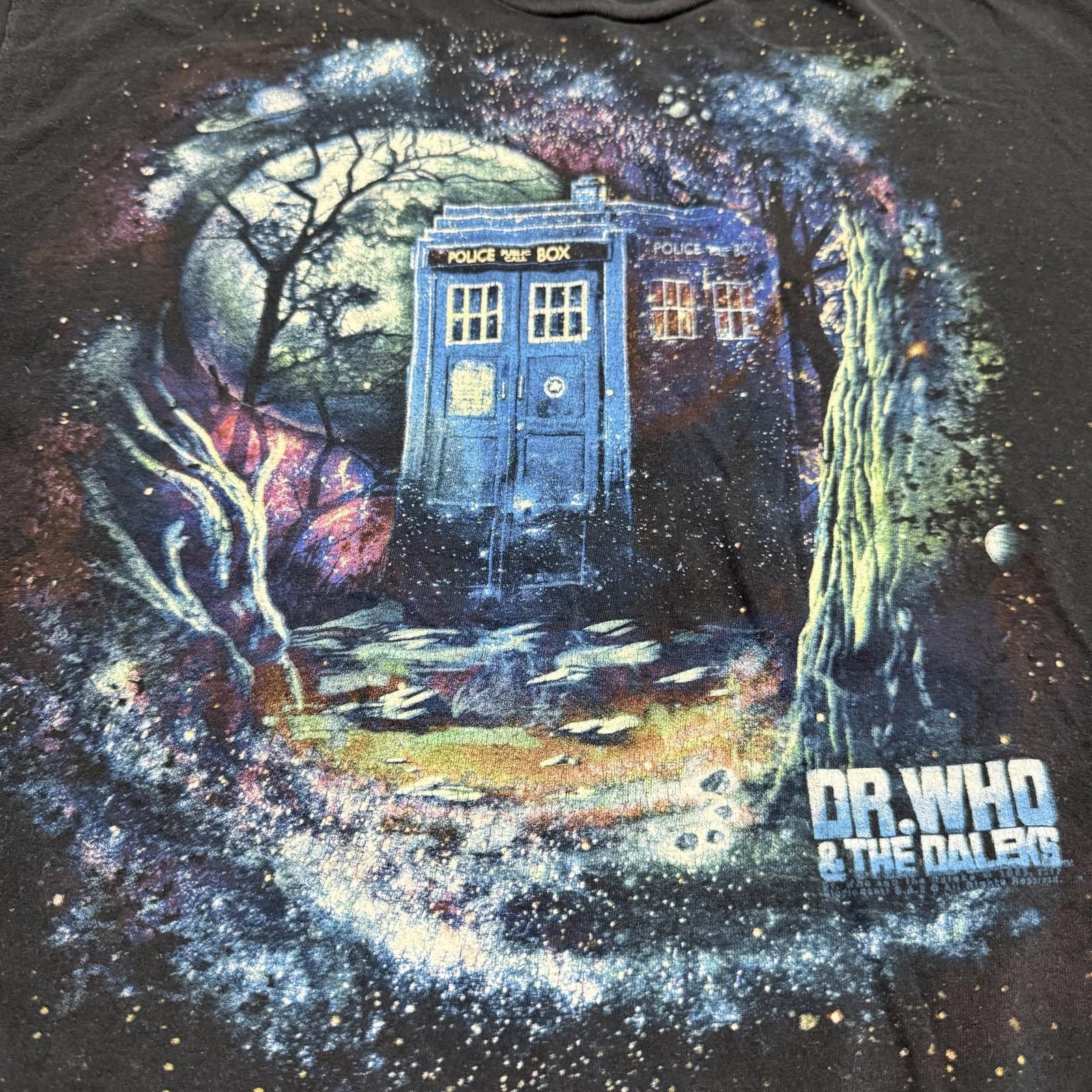Designer Dr Who & The Daleks Police Call Box Tardis BBC Shirt XL Size US XL / EU 56 / 4 - 2 Thumbnail