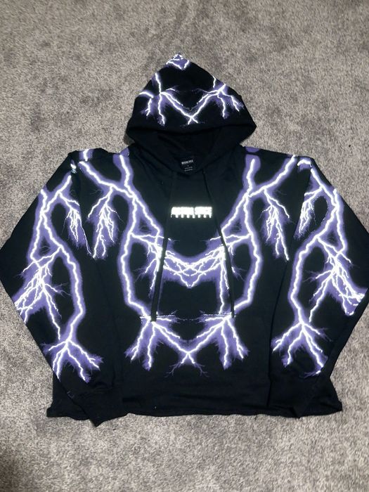 Reflective lightning hoodie hot sale