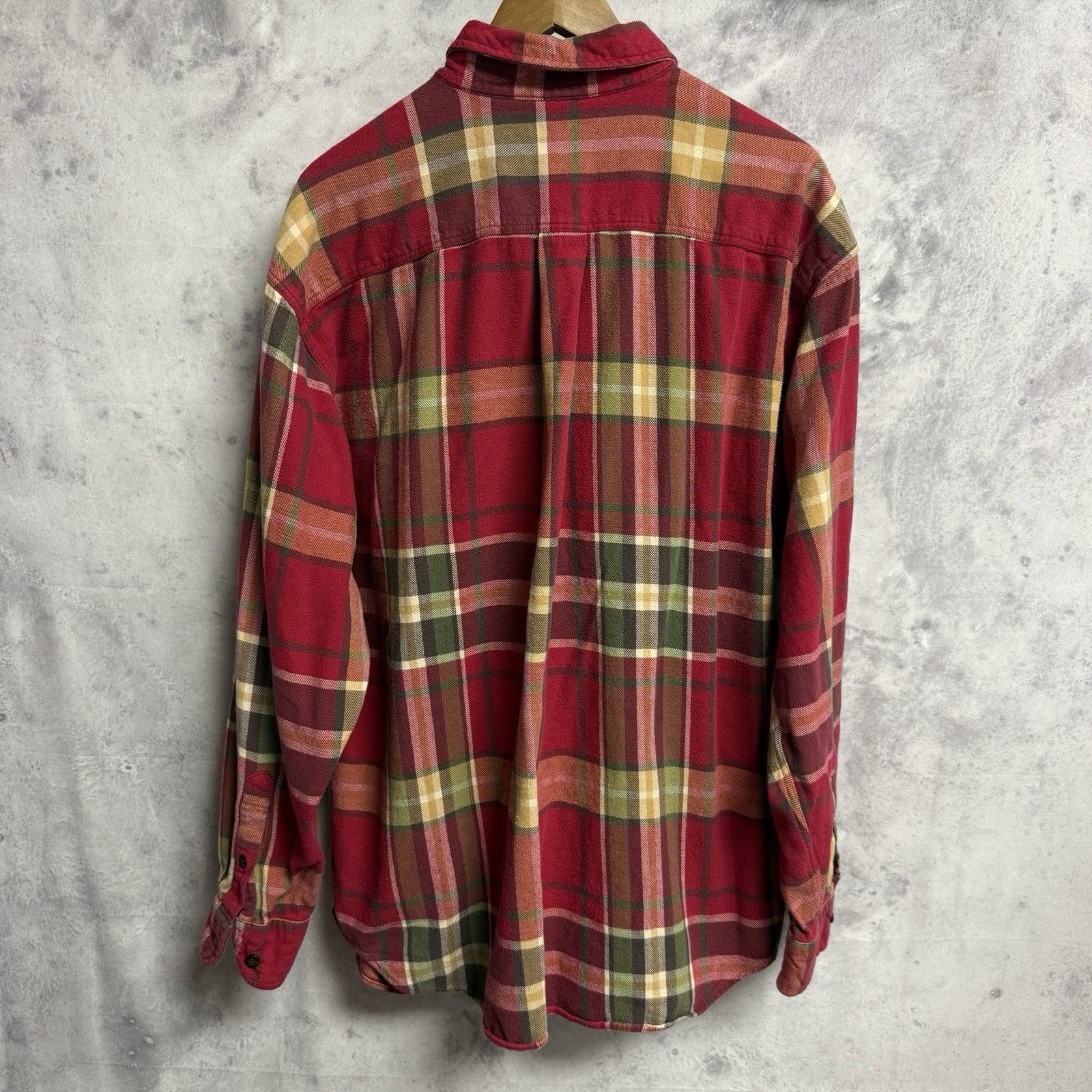 J.Crew J Crew Flannel Shirt Mens XL Red 25x30.5 Long Sleeve Plaid Size US XL / EU 56 / 4 - 2 Thumbnail