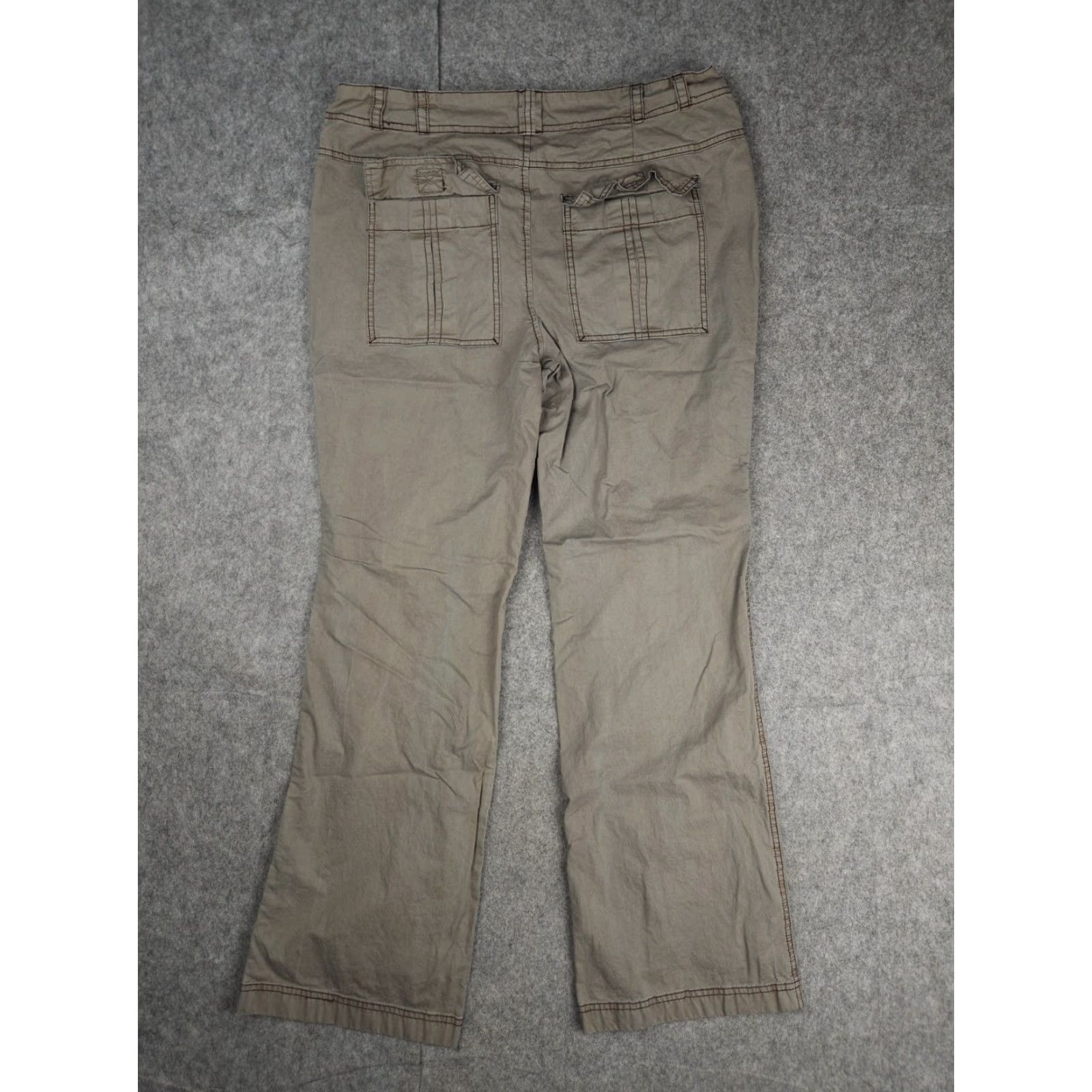 Free People Free People Cargo Wide Leg Pants Womens 12 Beige Wide-Leg 33x31 Pockets Casual Vintage No Size 34" / US 12 / IT 48 - 2 Thumbnail