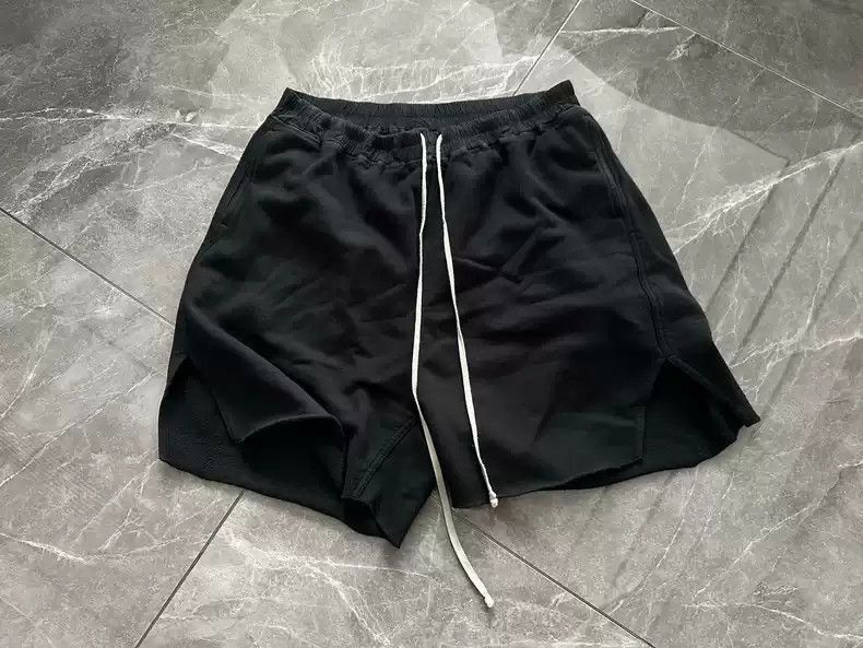 Rick Owens Rick Owensero drawstring lace hem split split shorts.-2505 Size US 36 / EU 52 - 1 Thumbnail