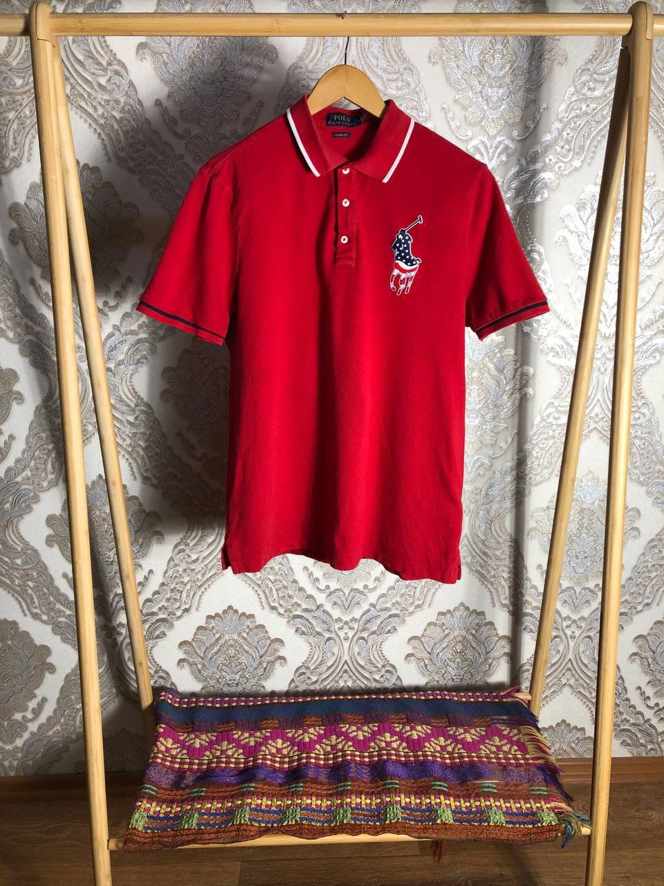 Polo Ralph Lauren VINTAGE POLO RALPH LAUREN USA FLAG DESIGNER CASUAL Y2K 90s Size US M / EU 48-50 / 2 - 1 Thumbnail