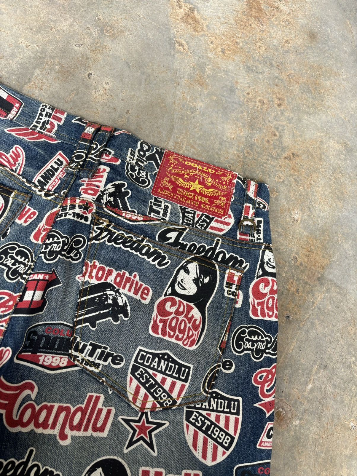 Hysteric Glamour × Japanese Brand Y2k Hysteric Glamour Style Legitimate Denim Full Print Size US 34 / EU 50 - 2 Thumbnail