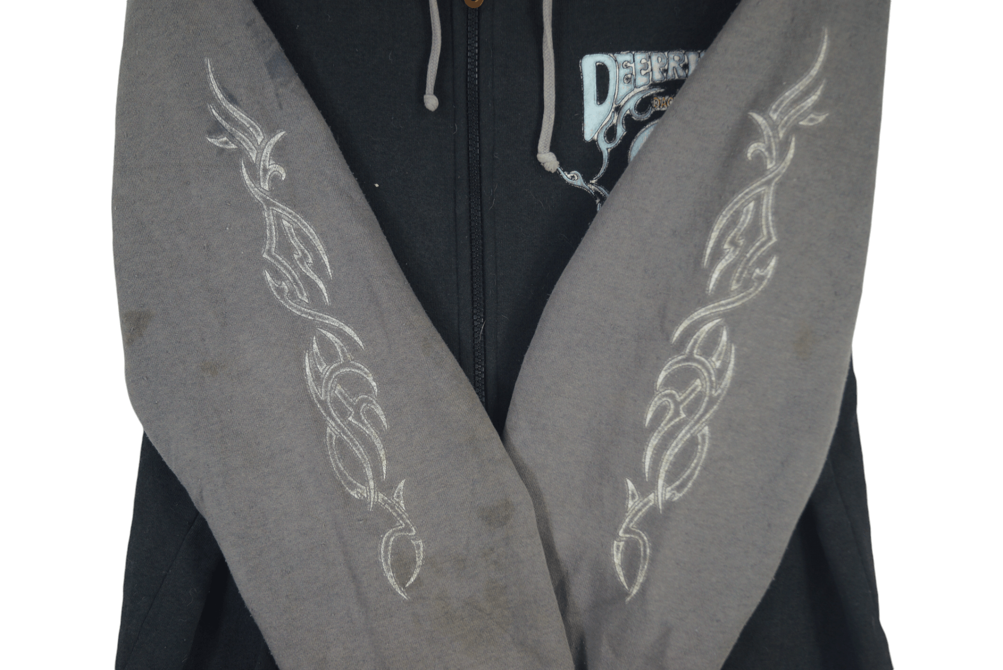 Vintage Skull Surf Sweater Zipper Hoodie Nice Design Size US L / EU 52-54 / 3 - 3 Thumbnail