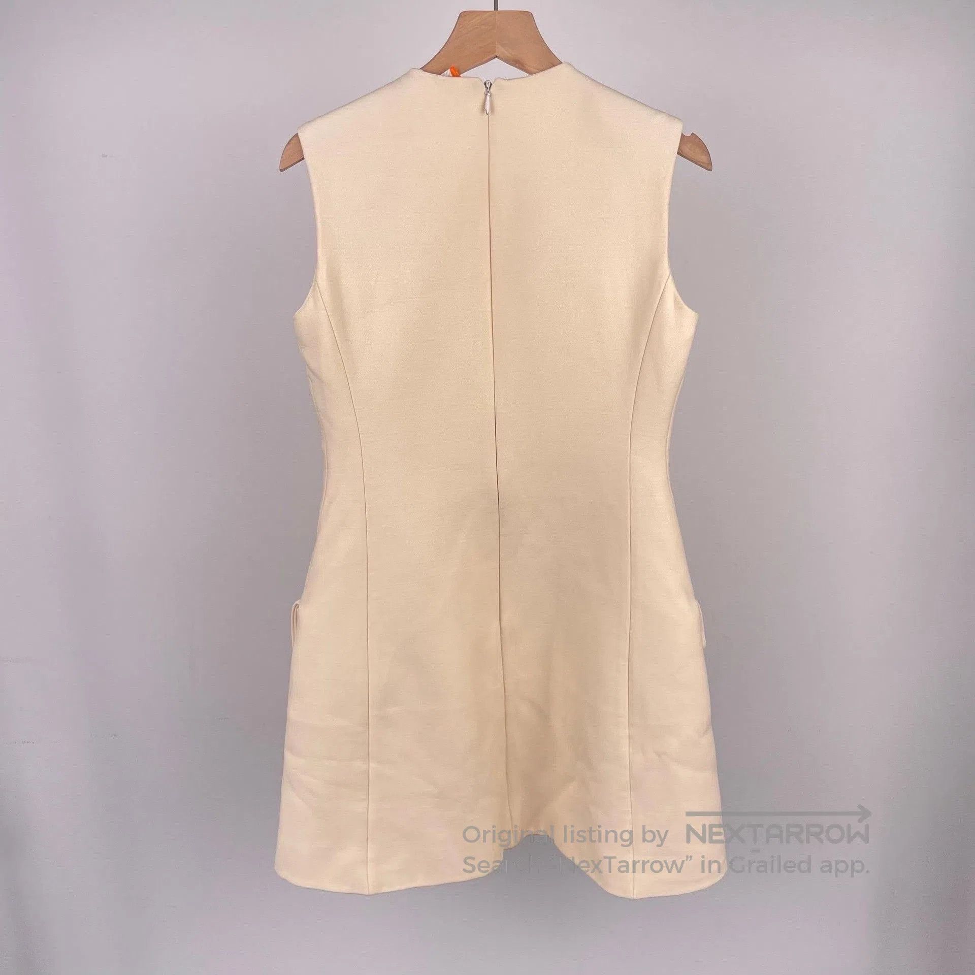 Dior Dior Light Yellow Silk Wool Dress. Size XXS / US 00 / IT 34 - 2 Thumbnail