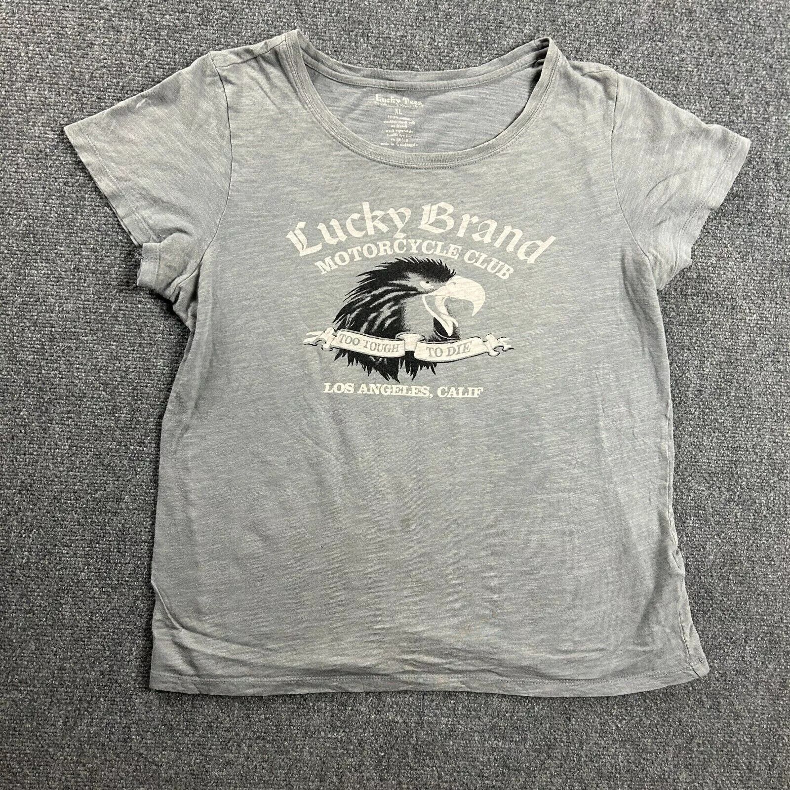 Lucky Brand Lucky Brand Shirt Womens XL Motorcycle Club Los Angeles Size XL / US 12-14 / IT 48-50 - 1 Thumbnail