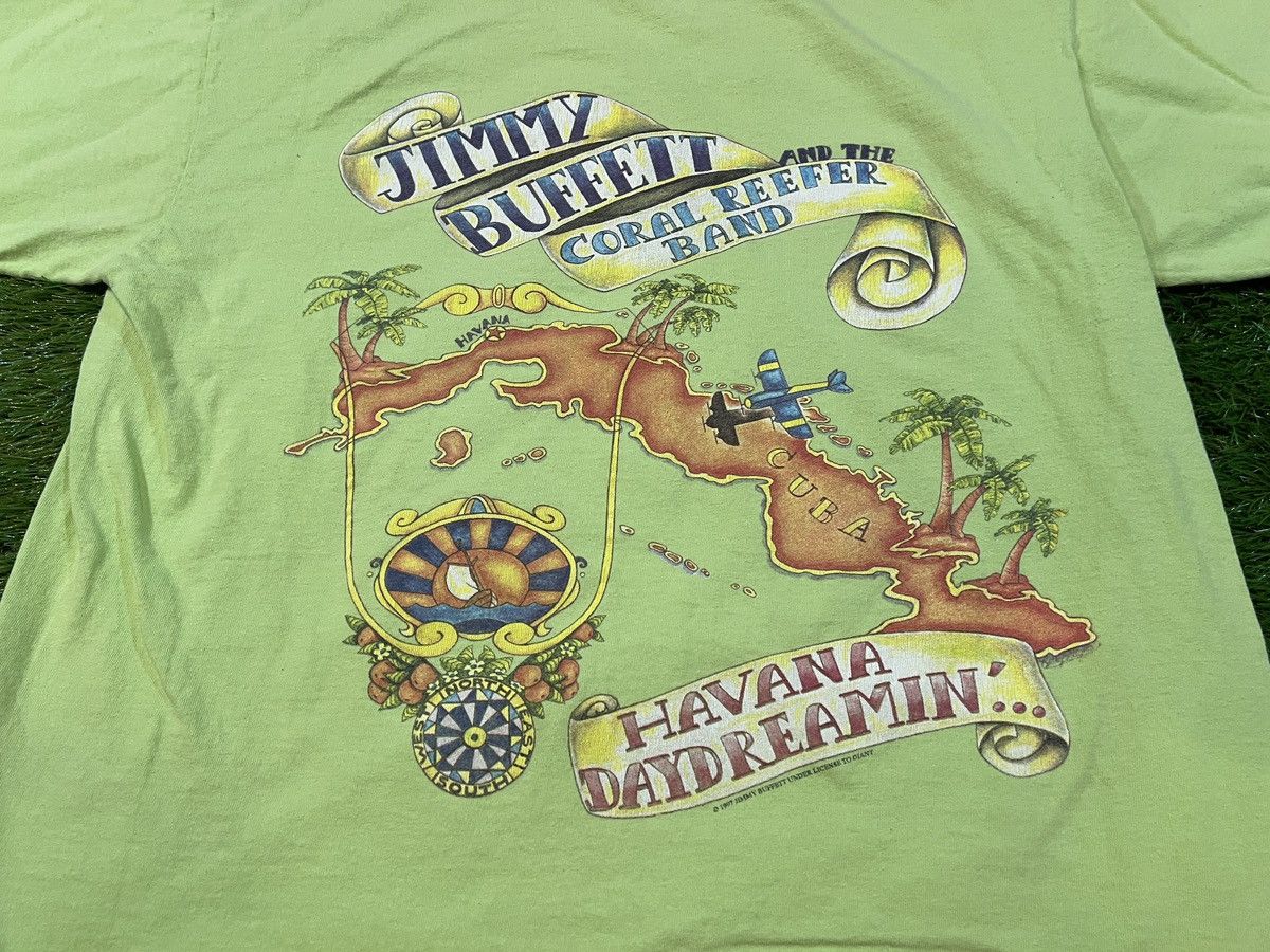 Tultex × Vintage Jimmy Buffett 1997 Havana Daydreamin Shirt Coral Reefer Band Size US XL / EU 56 / 4 - 2 Thumbnail