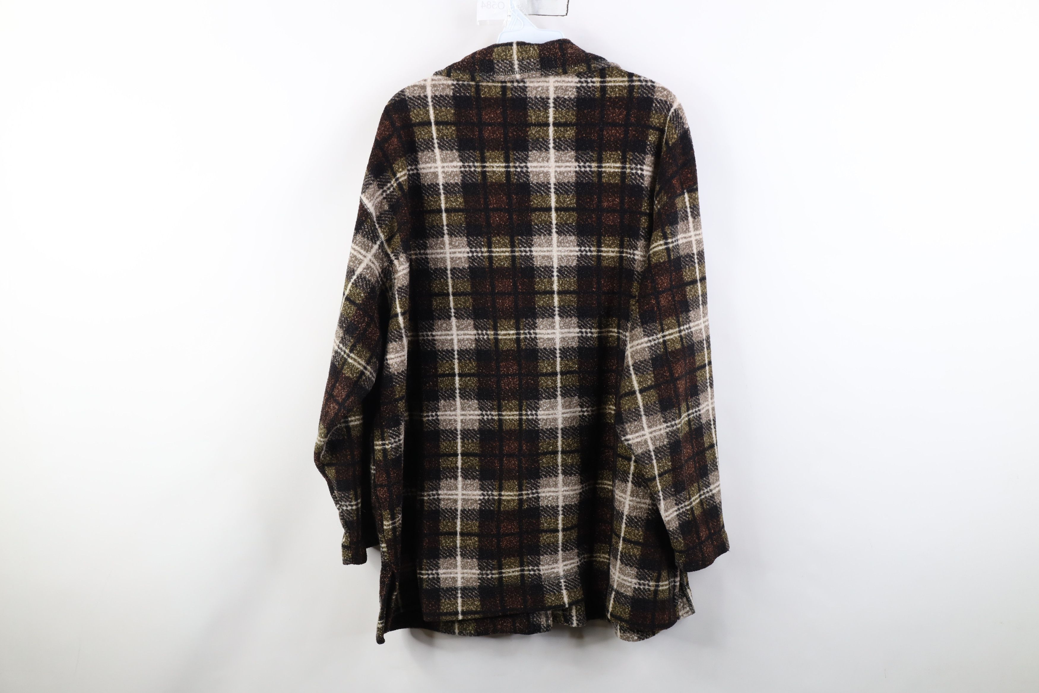 Vintage Vintage 90s Streetwear Fleece Button Shirt Jacket Jac Shirt Size XL / US 12-14 / IT 48-50 - 11 Thumbnail