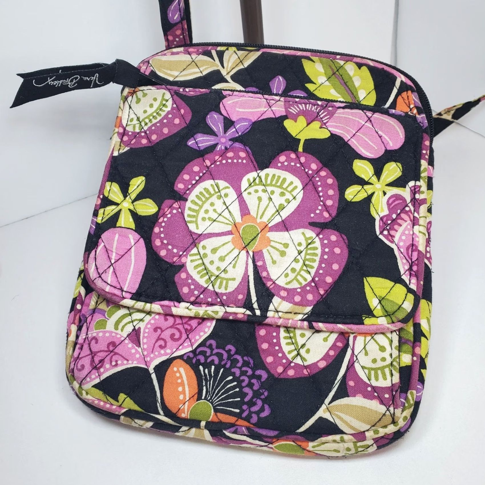 Vera Bradley VINTAGE Vera Bradley Purse Womens Mini Retired Pirouette Pink Hipster Crossbody Shoulder Bag Size ONE SIZE - 2 Thumbnail