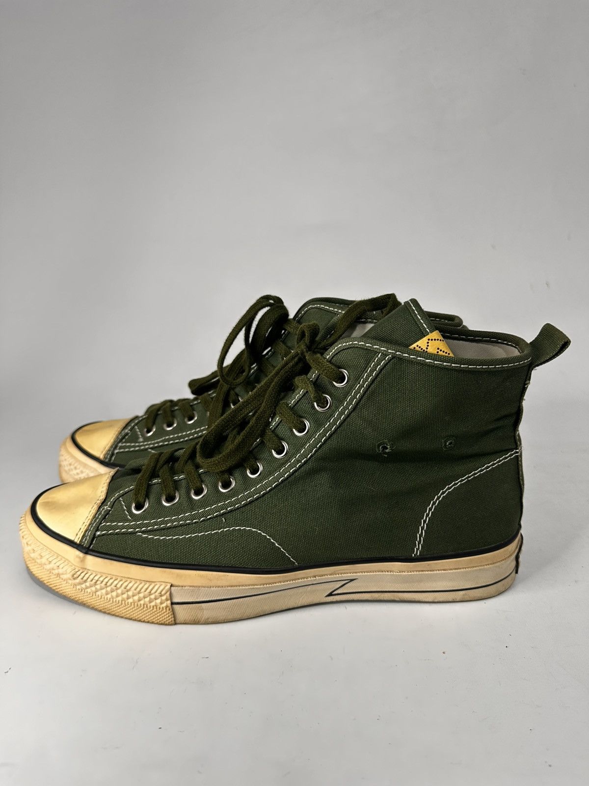Visvim VISVIM SKAGWAY GREEN HI TOP SNEAKERS . Size US 8 / EU 41 - 1 Thumbnail