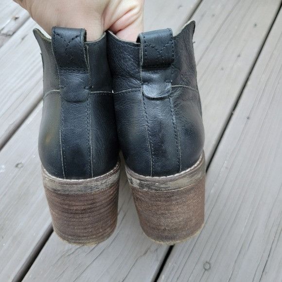 Vintage Vintage 90s y2k Bratz Black Leather Chunky Heel Square Toe A Size US 9 / IT 39 - 6 Thumbnail