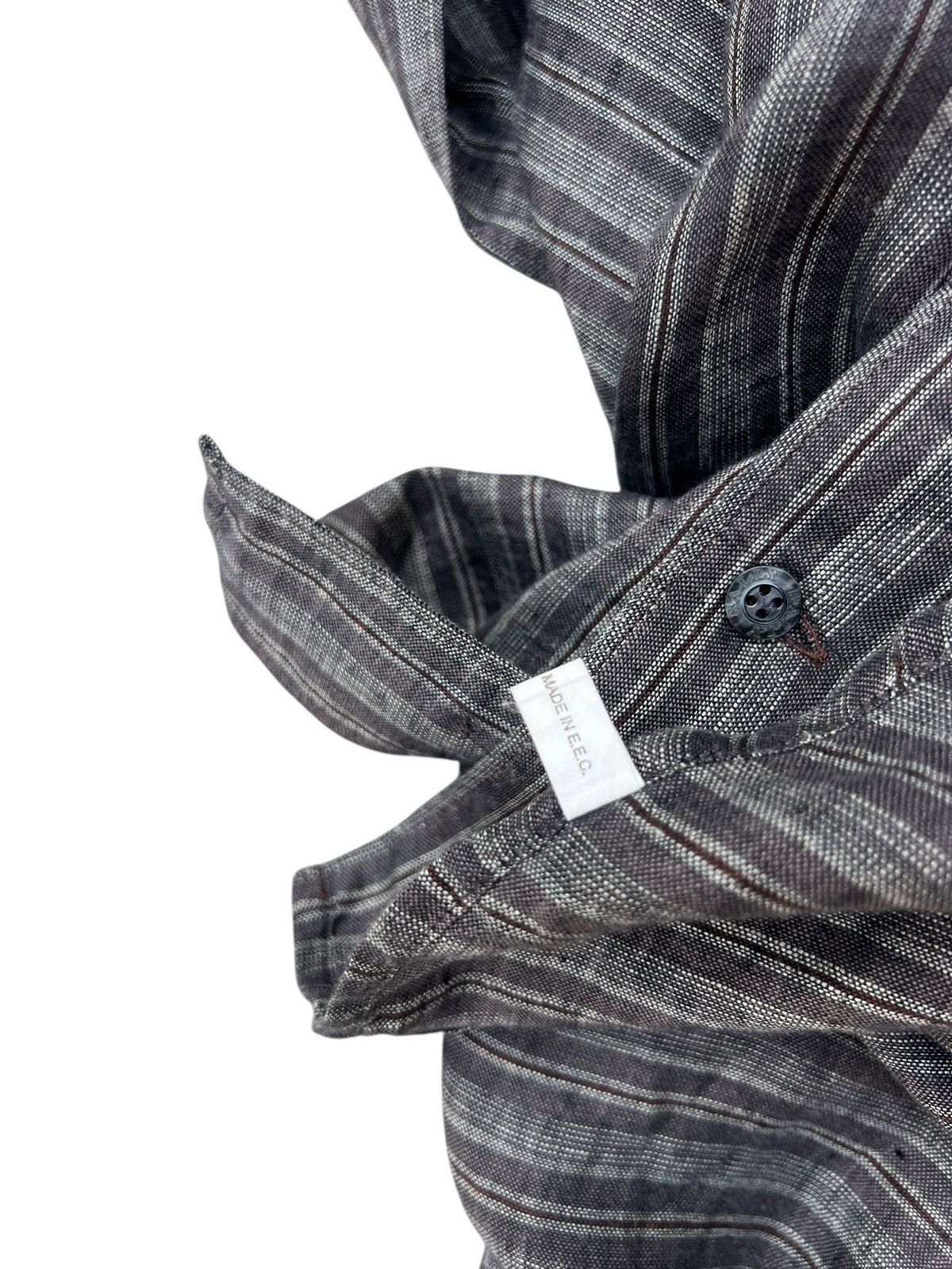 Bally Bally Multi Striped 100% Linen Shirt Size US M / EU 48-50 / 2 - 21 Thumbnail