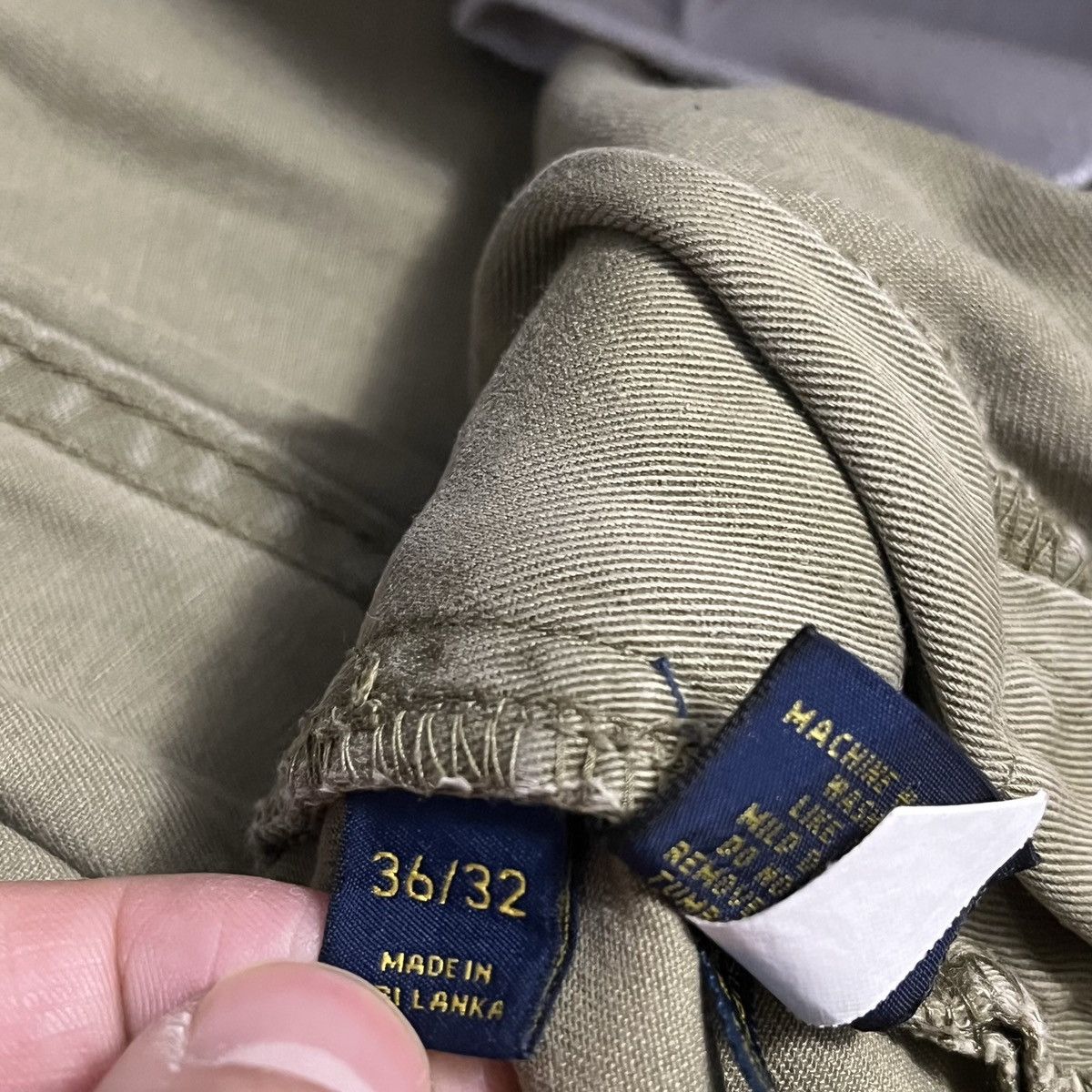 Polo Ralph Lauren × Vintage Vintage Polo Ralph Lauren Carpenter Pants Dark Sand 36x32 Size US 36 / EU 52 - 4 Thumbnail