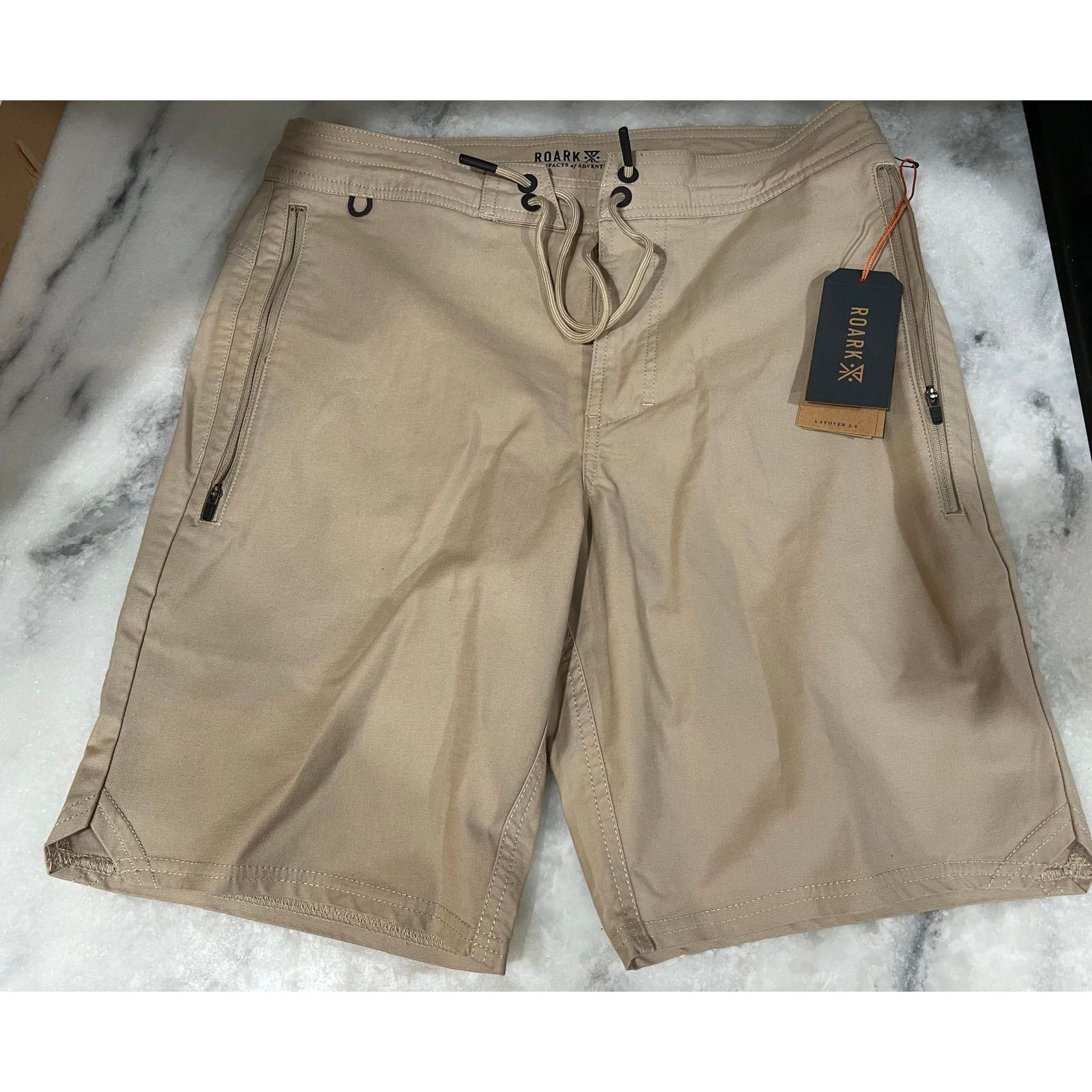 Roark Roark Layover 2.0 Hybrid Shorts Men’s 28 Khaki Adventure Size US 28 / EU 44 - 8 Thumbnail
