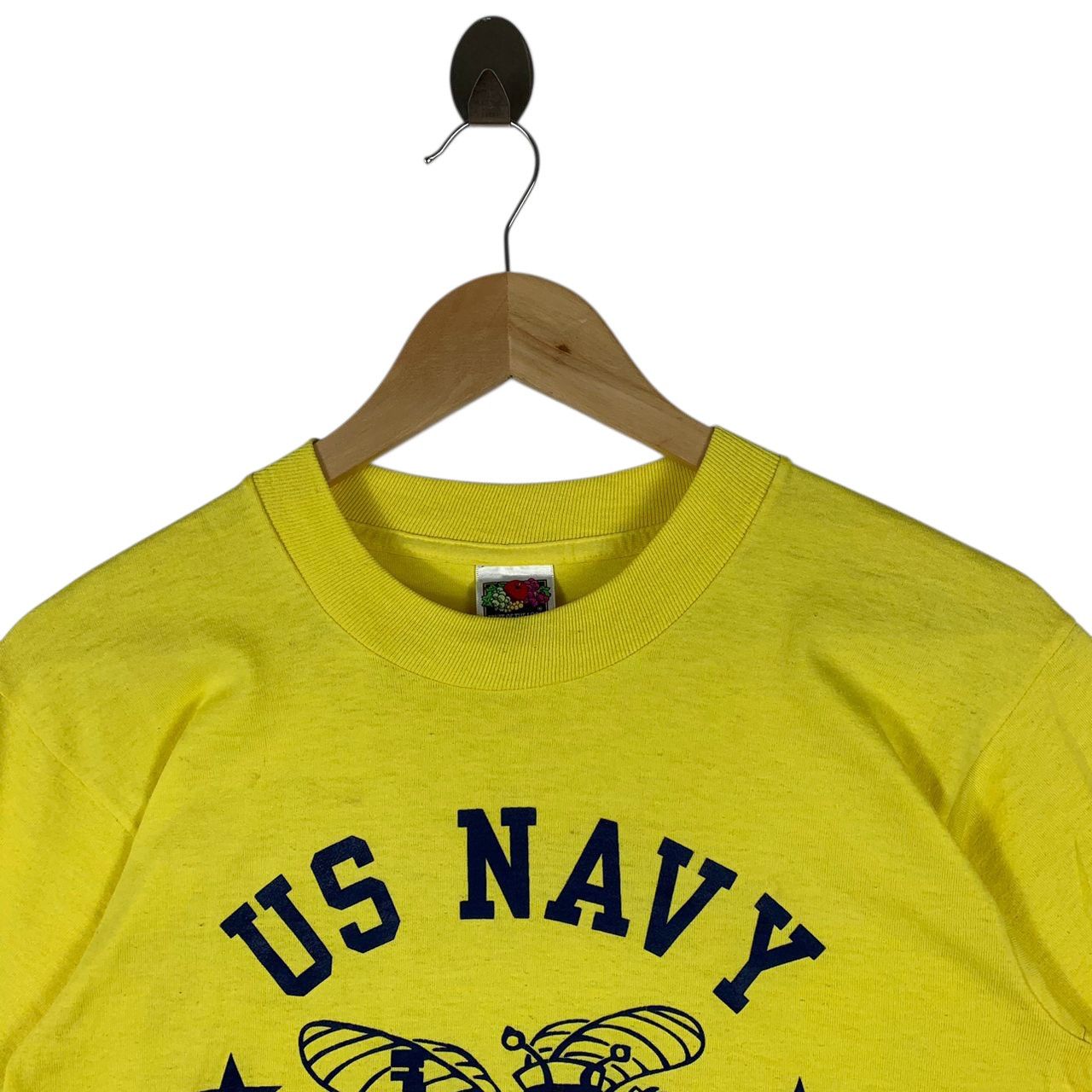 Fruit Of The Loom Vintage 90s US Navy Seabees Military Graphic Tee Size US S / EU 44-46 / 1 - 2 Thumbnail